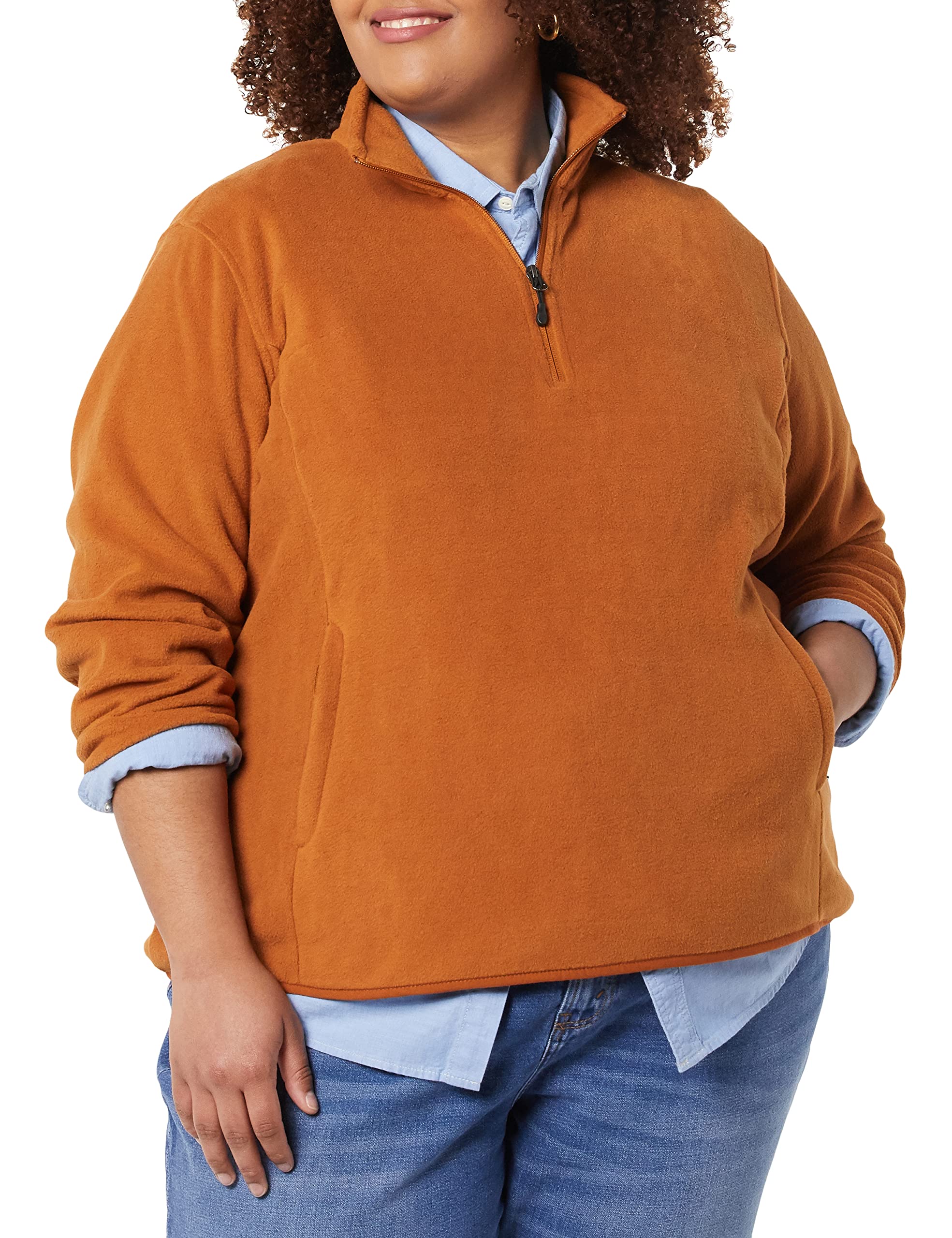 Amazon Essentials Giacca Invernale Modello Pullover con Zip Corta A Maniche Lunghe con vestibilità Classica (Taglie Forti Disponibili) Donna