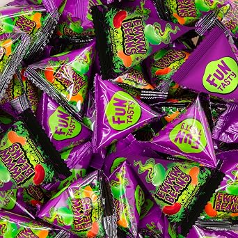 Ewww Beans Gross Jelly Beans - 60 Count Bag 12 Oz - Weird Candy - Nasty Flavors Candy Individually Wrapped - Fun Prank Candies for Parties & Silly Challenges