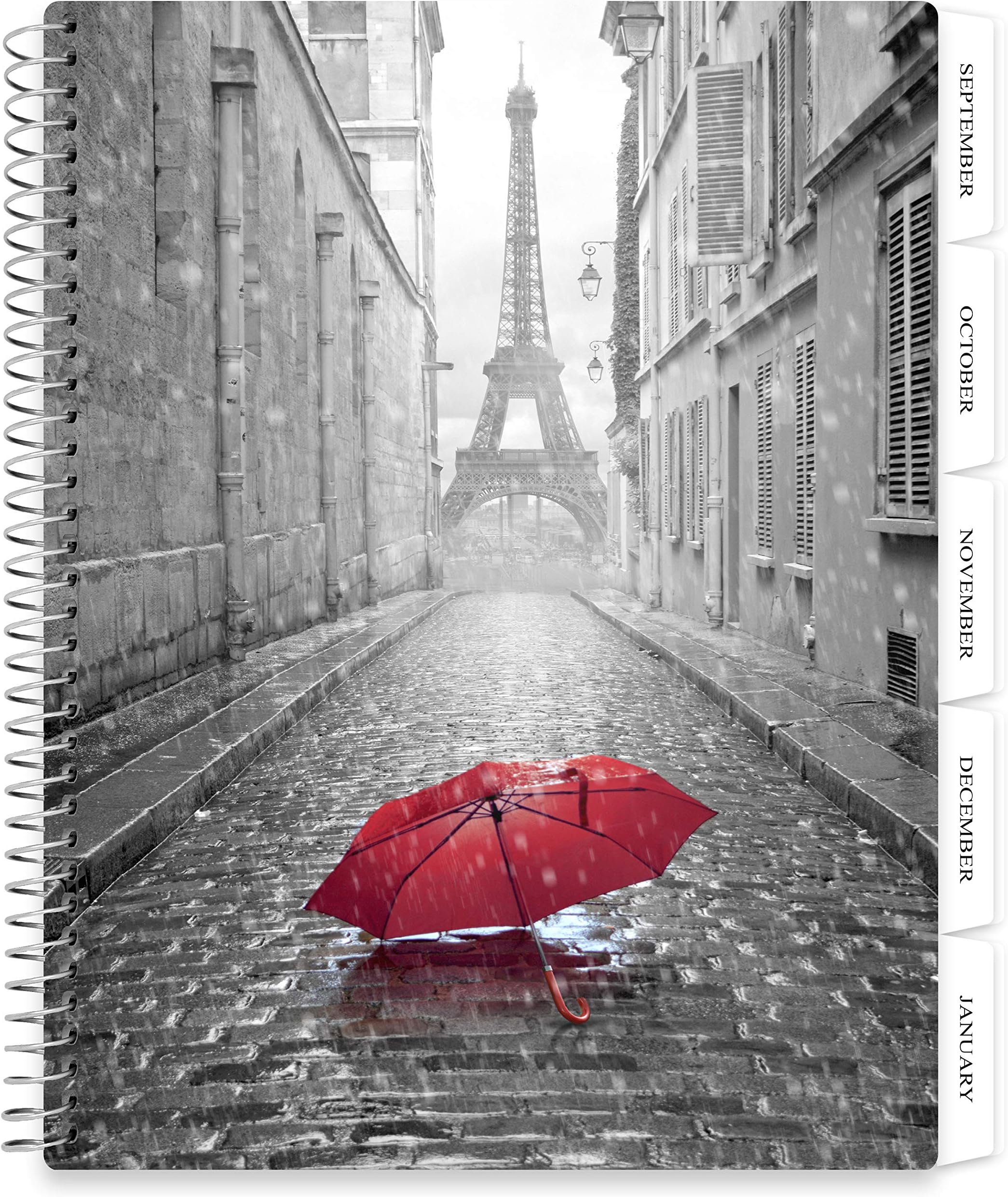 Tools4Wisdom 2019 Planner with Calendar - Weekly Monthly Daily Appointment Book - Dated Personal Organizer Spiral Bound with Tabs