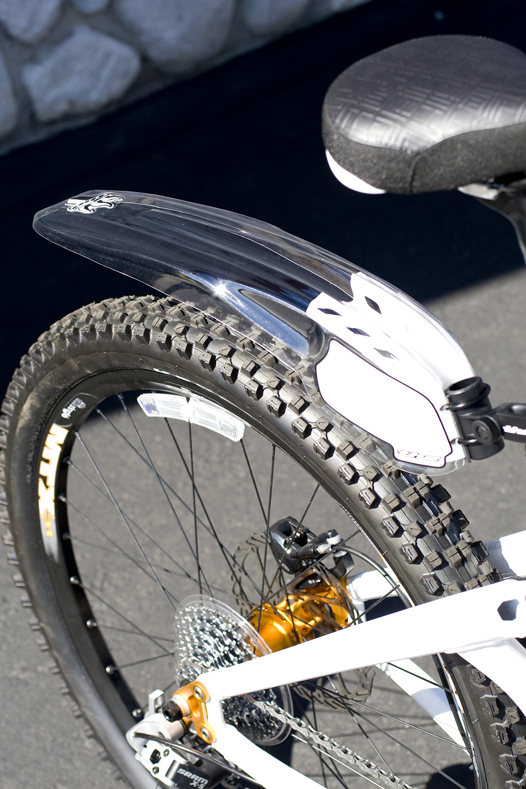 The Industries Proline Rear Post Mount Mountain Bike Fender Clear