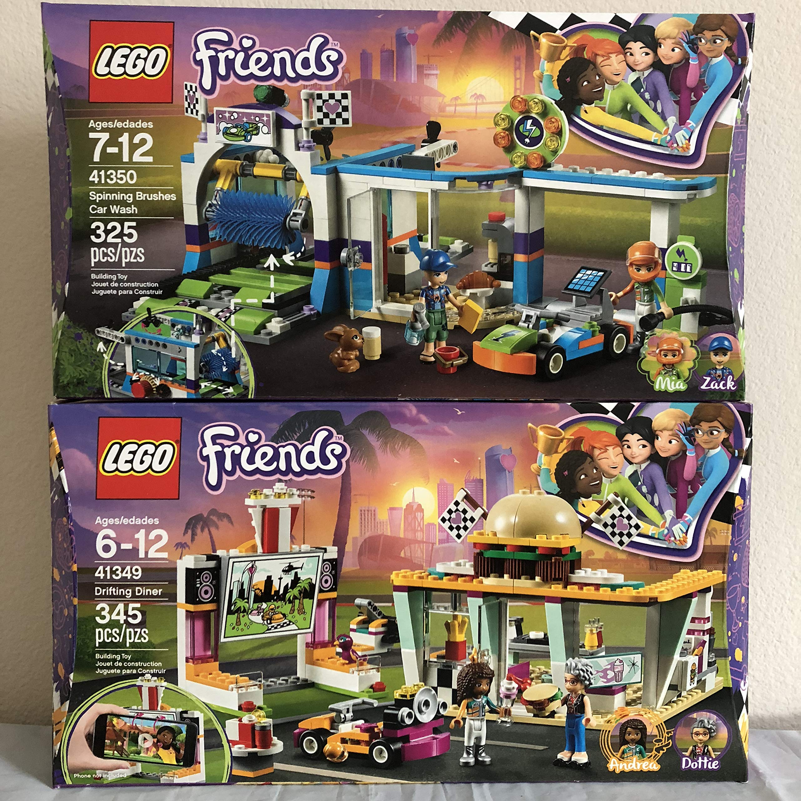 spinning brushes car wash lego