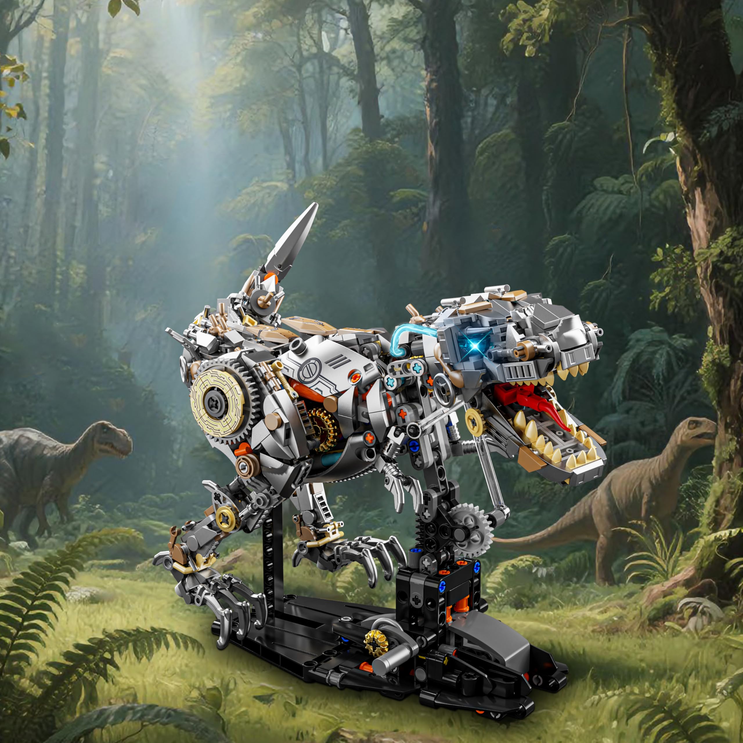 Mechanical Dinosaur Tyrannosaurus Rex Building Block Set with