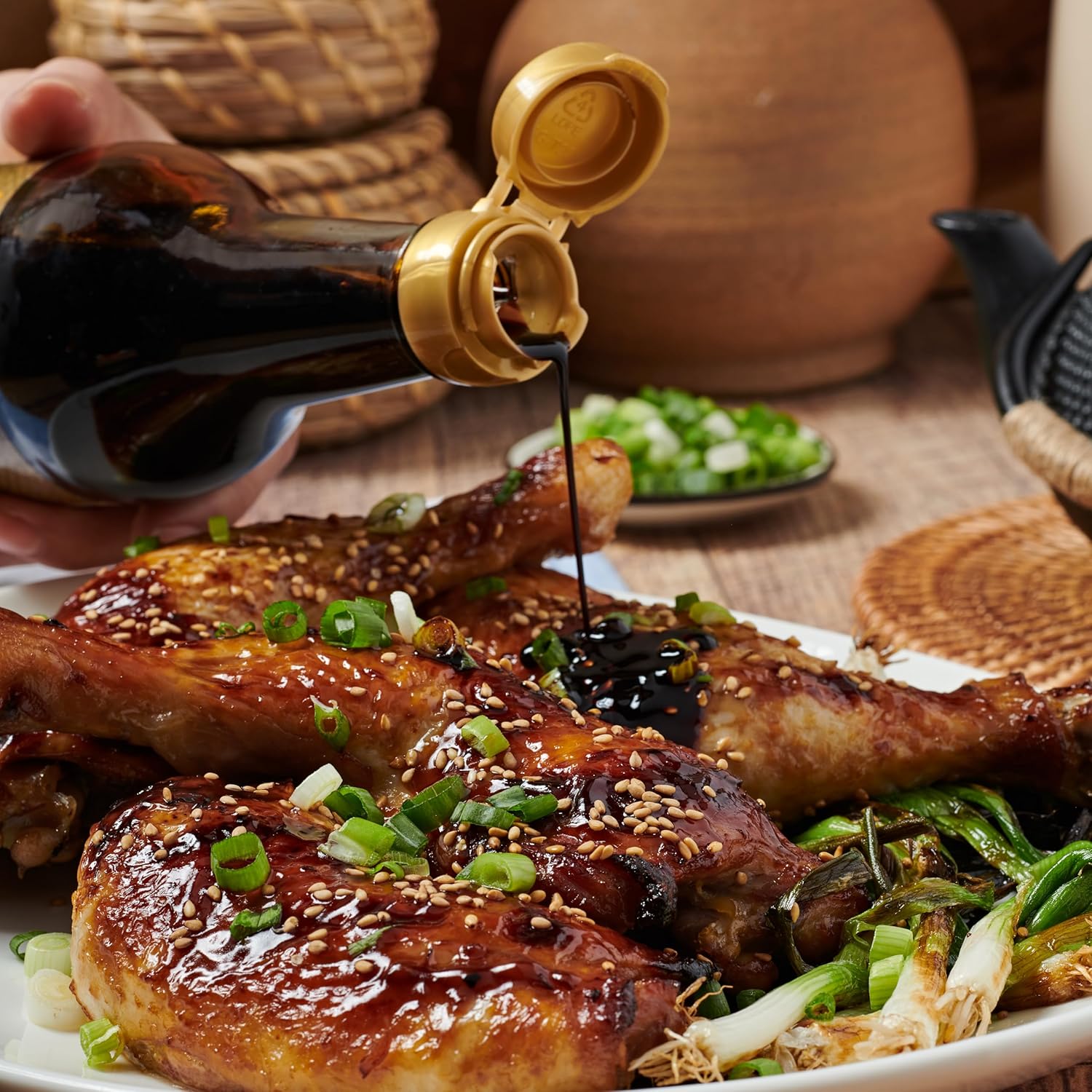 Lee Kum Kee Premium Dark Soy Sauce (16.9 oz - 2 Pack), Full-Bodied Naturally Brewed Soy Sauce, Non GMO Soybeans, Vegan, No MSG, Best for Adding Natural Colors to Stews, Gravies, Braised Dishes & Stir-Fried Noodles - Image 8