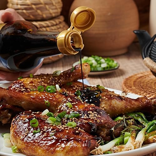 Miniatura 8 de Lee Kum Kee Salsa de soja oscura premium (16.9 oz - Paquete de 2), Salsa de soja naturalmente elaborada de cuerpo completo, sin transgénicos,