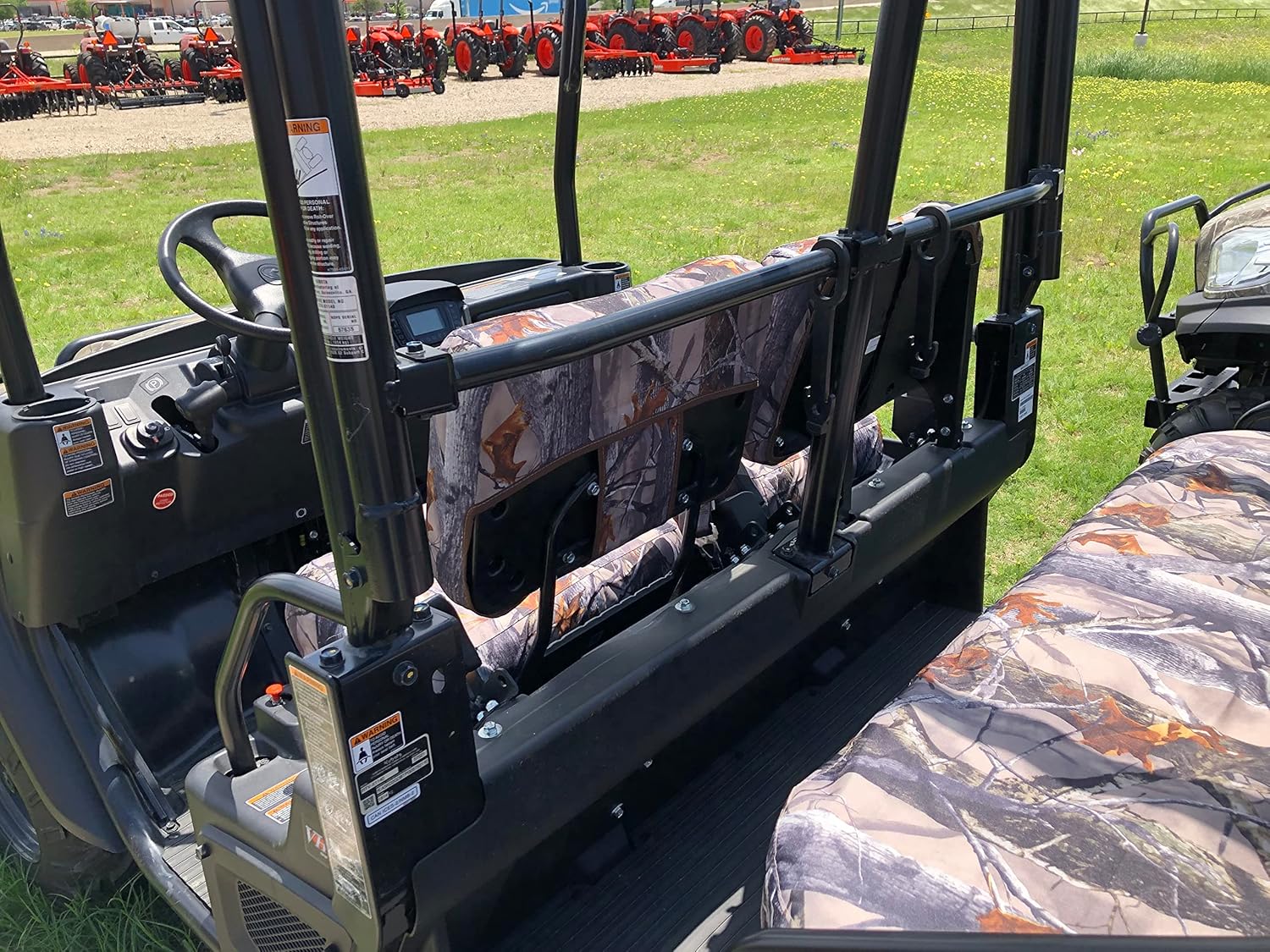 Durafit Seat Covers, for 2015 and Newer Kubota RTV X1140, Seat Covers for Rear Seats ONLY ...Made in XD3 Camo Waterproof Endura Split Solid Bottom Bench Seat