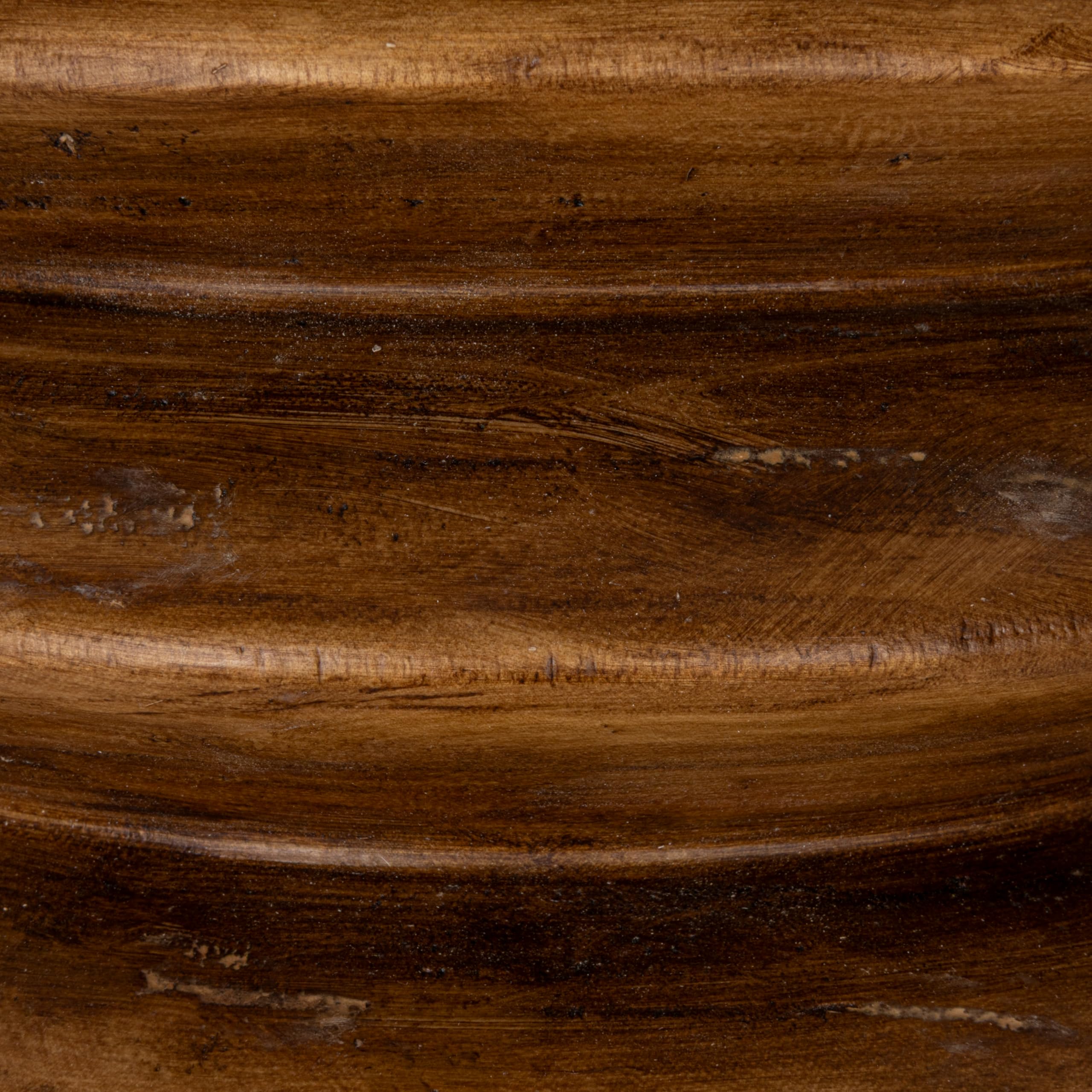 Creative Co-Op Paulownia Wood Accordion End Table, Honey Walnut