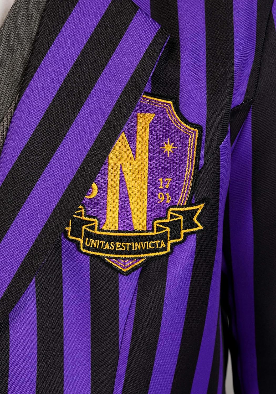 Mens Wednesday Addams Nevermore Academy Costume Blazer with Sweater Vest and Tie | Addams Family Halloween Cosplay