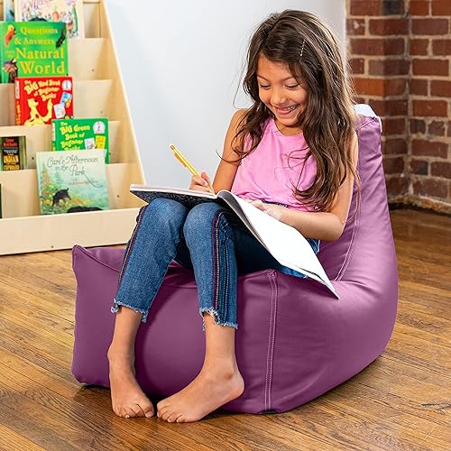 Miniatura 9 de Jaxx Juniper Jr - Puf infantil para aula, vinilo de alta calidad, turquesa