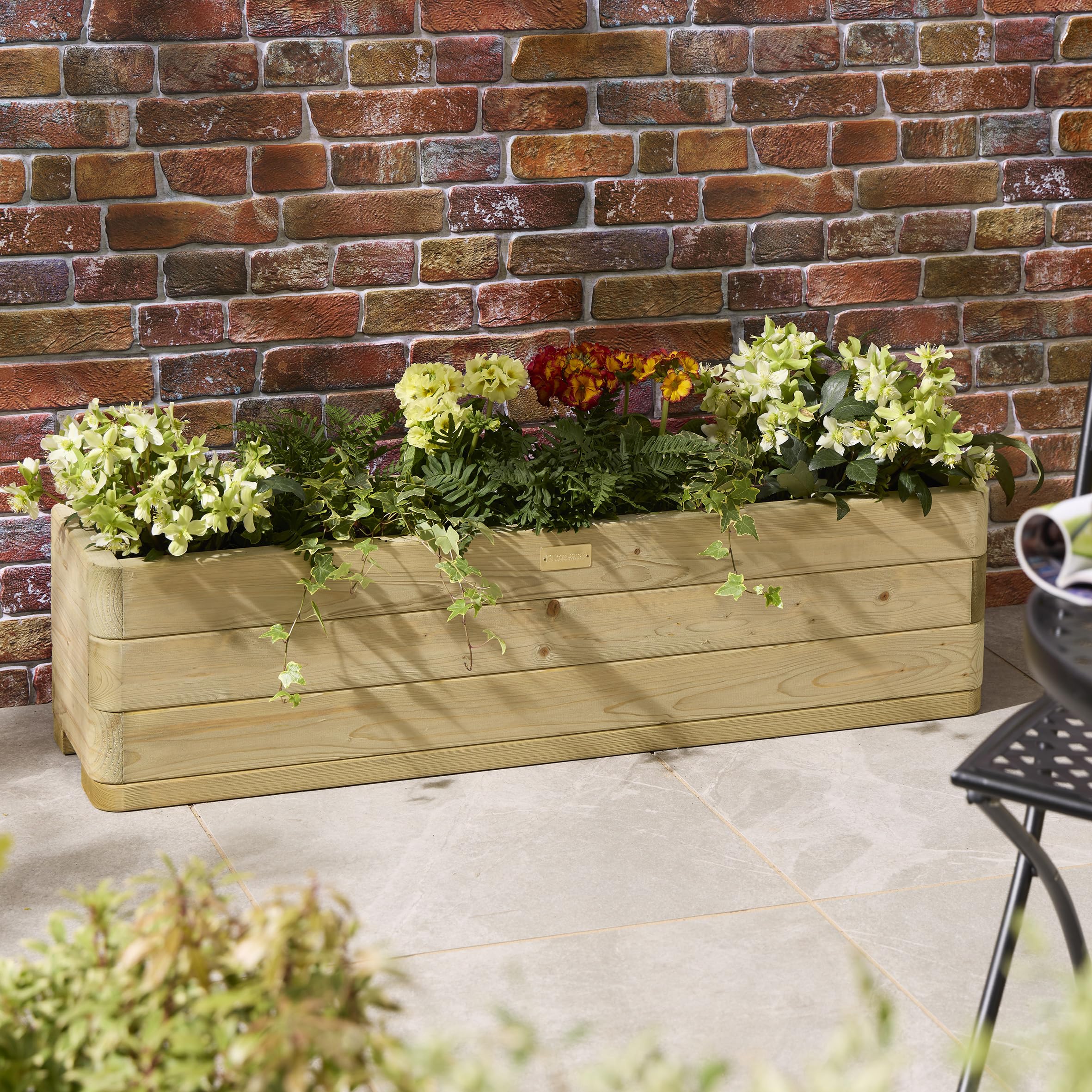 Rowlinson Marberry Trough Planter 1.2m