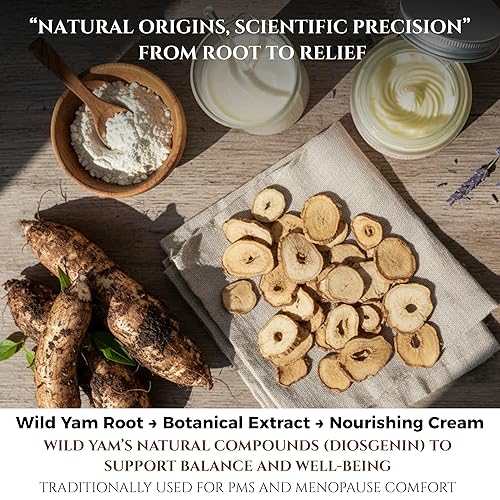 Miniatura 6 de Crema de ñame silvestre para el equilibrio hormonal, regalo para mamá, apoyo para la menopausia y el síndrome premenstrual para mujeres, crema