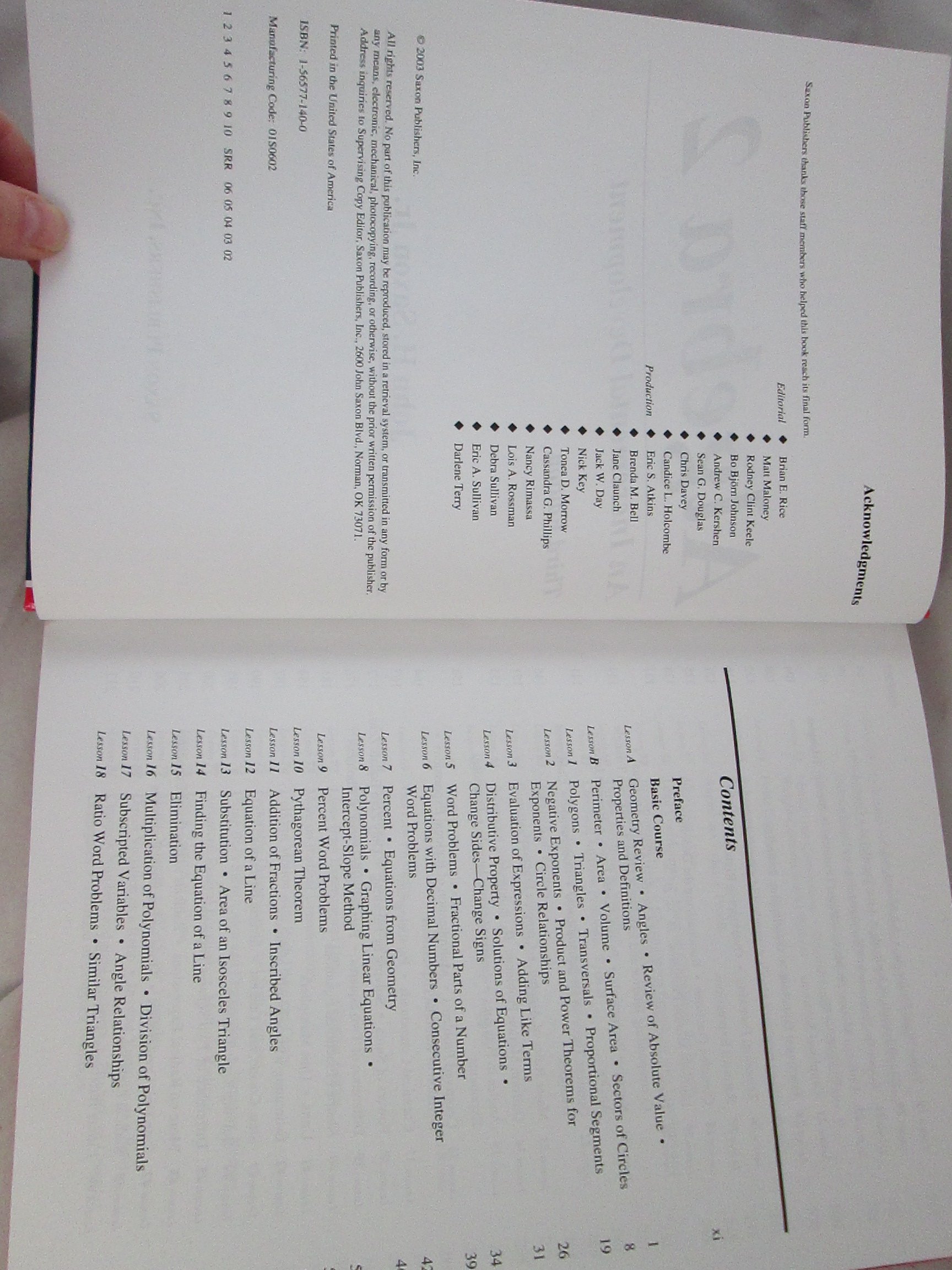 Algebra 2: An Incremental Development (Saxon Algebra) - Image 6