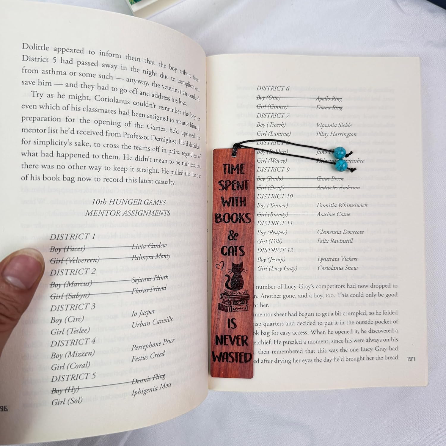 Cat Bookmark – Cute Cat Bookmarks for Women & Kids, Beaded & Wooden Bookmark Cat Book Marks, You Paused Here, Funny Gifts, Book Lover Stocking Stuffers, Books and Cats Gift - BOPAWS - Image 6