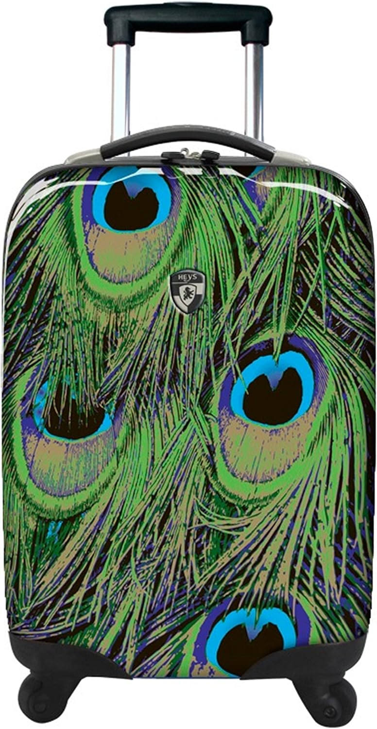 Heys USA, ultralightweight 4wheel trolley, Novus Art 55 cm hand luggage Peacock