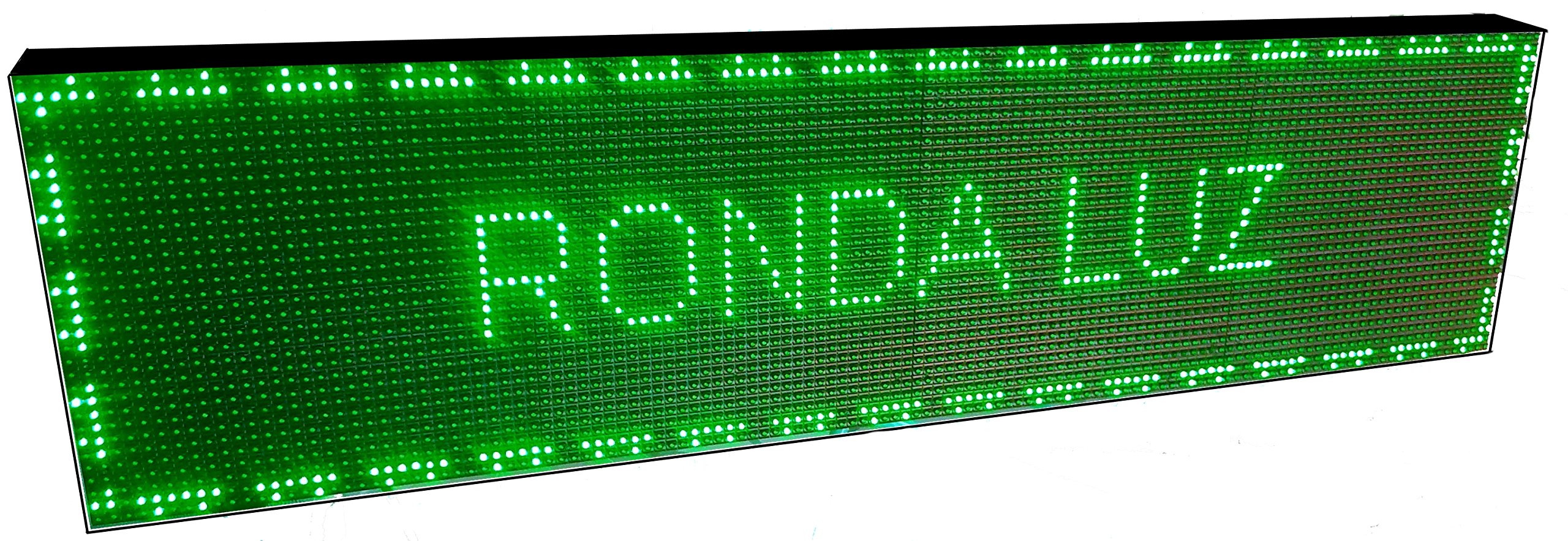 CARTEL LED PROGRAMABLE LETRERO LED PROGRAMABLE PANTALLA LED PROGRAMABLE (128 * 32 cm, VERDE) ROTULO LED PROGRAMABLE CARTEL ELECTRÓNICO ANUNCIA TU NEGOCIO/PROGRAMMABLE LED PANEL BANDEROLA LED