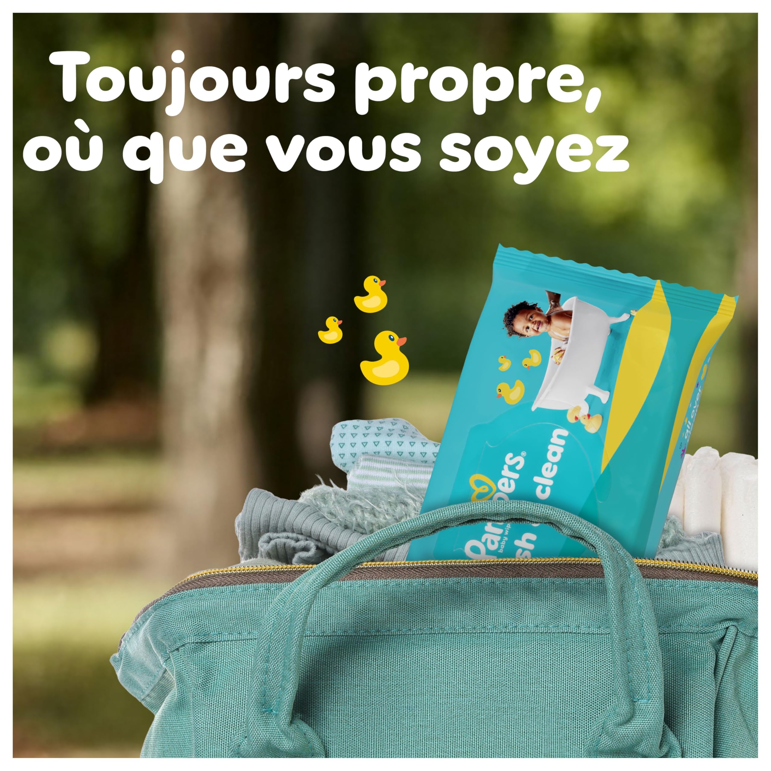 Lingettes Pampers Fresh Clean pour bébé, 9 paquets de 80 lingettes = 720 Lingettes pour bébé, Nettoyage complet