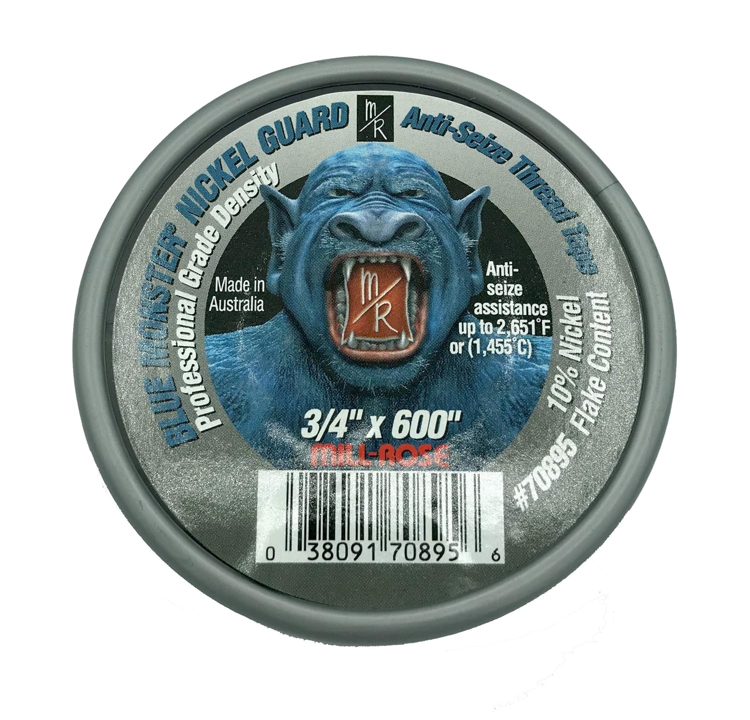 3/4" Blue Monster 70895 Nickel Guard Anti-Seize Thread Sealing Tape