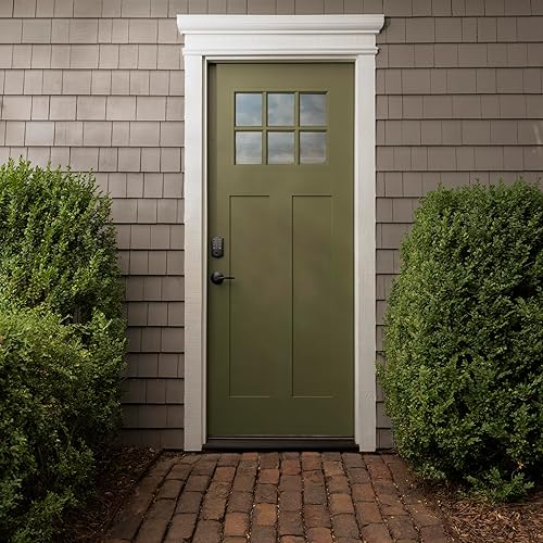 Miniatura 4 de Schlage Cerradura inteligente Arrive WiFi, cerradura de puerta de entrada sin llave con borde Camelot, negro mate, compatible con Alexa y Google,