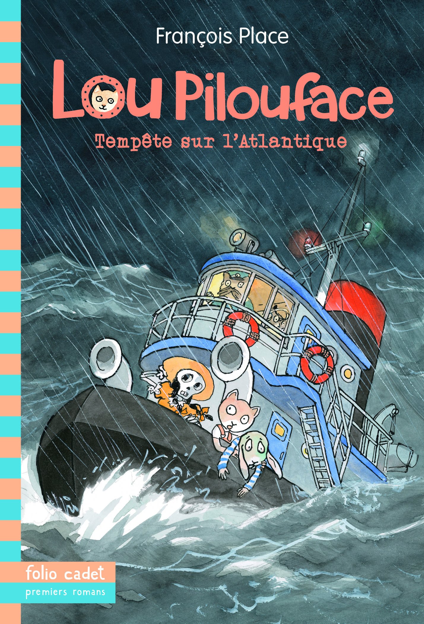 Lou Pilouface, 6 : Tempête sur l'Atlantique (Folio Cadet - Premiers Romans)