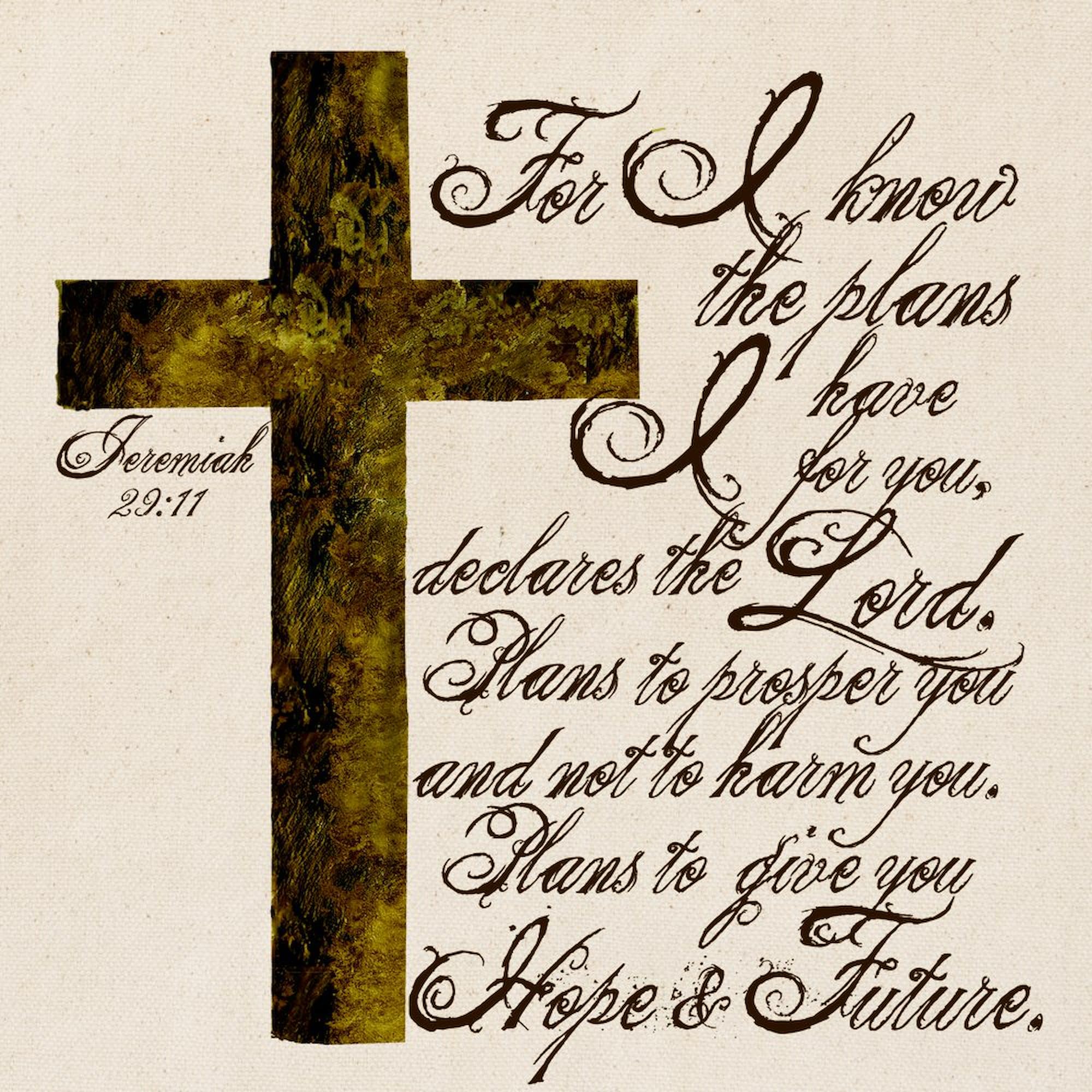 CafePress Plan Of God Jeremiah 29:11 Tote Bag Natural Canvas Tote Bag, Reusable Shopping Bag