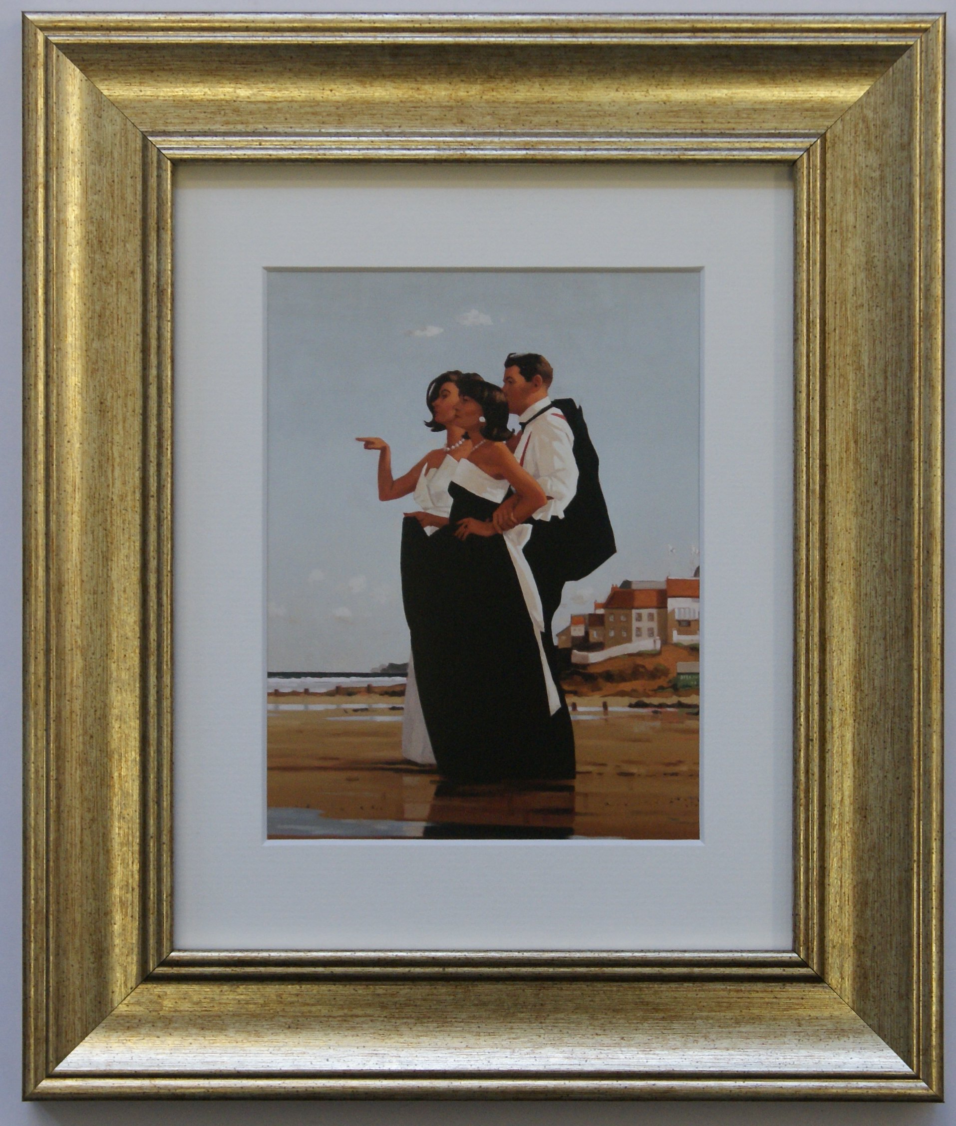 The Missing Man by Jack Vettriano Framed Print Art Picture (33cm x 28cm)