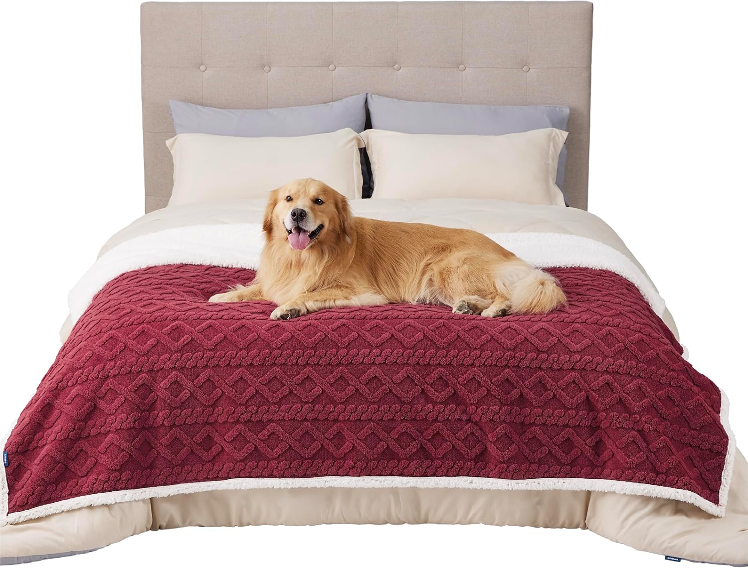 Bedsure Waterproof Dog Blankets for Large Dogs Pet