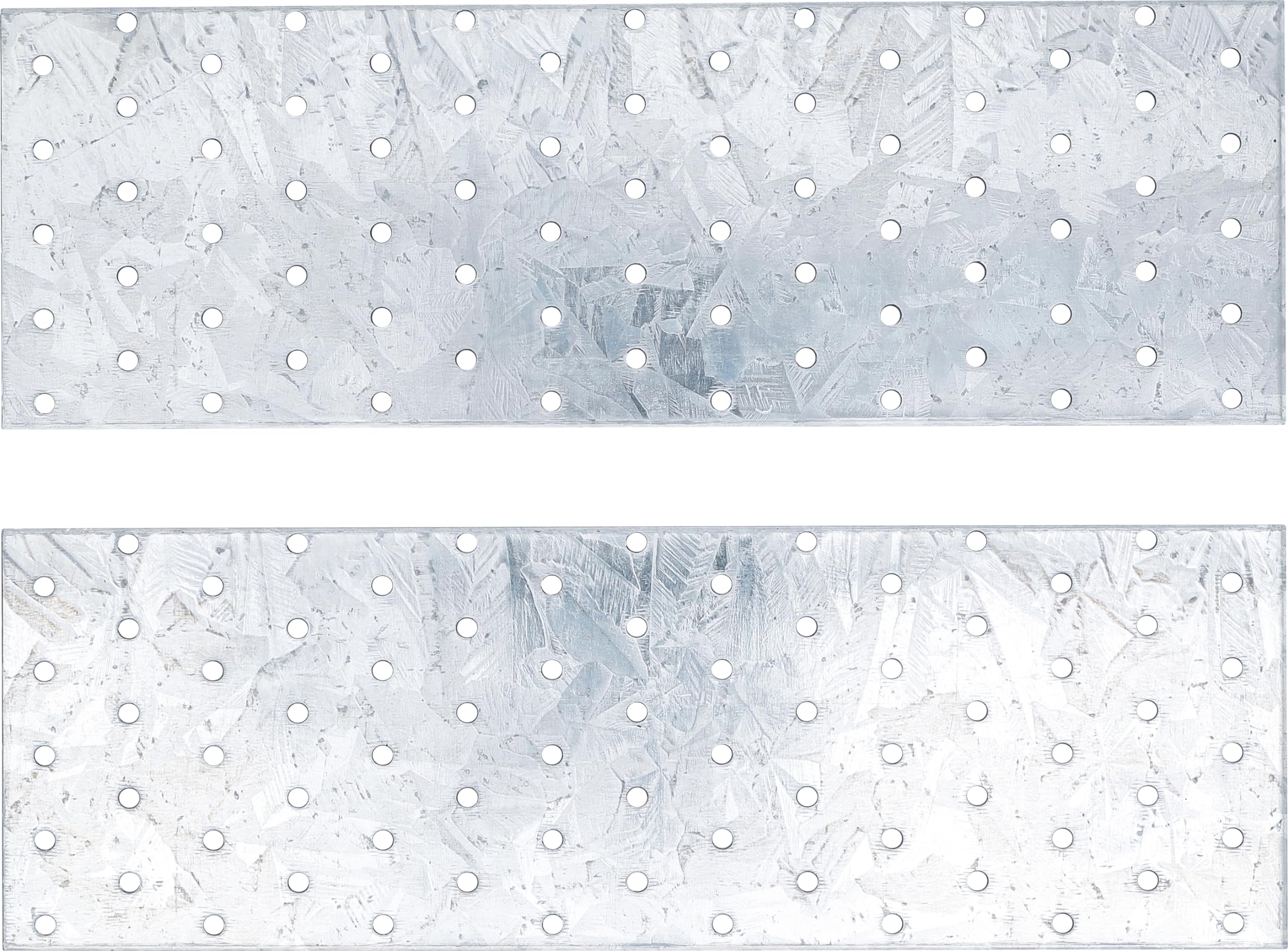 BGS Diy 80788 | Assortimento piastre forate in acciaio | 300 x 100 x 2 mm | 2 pz.
