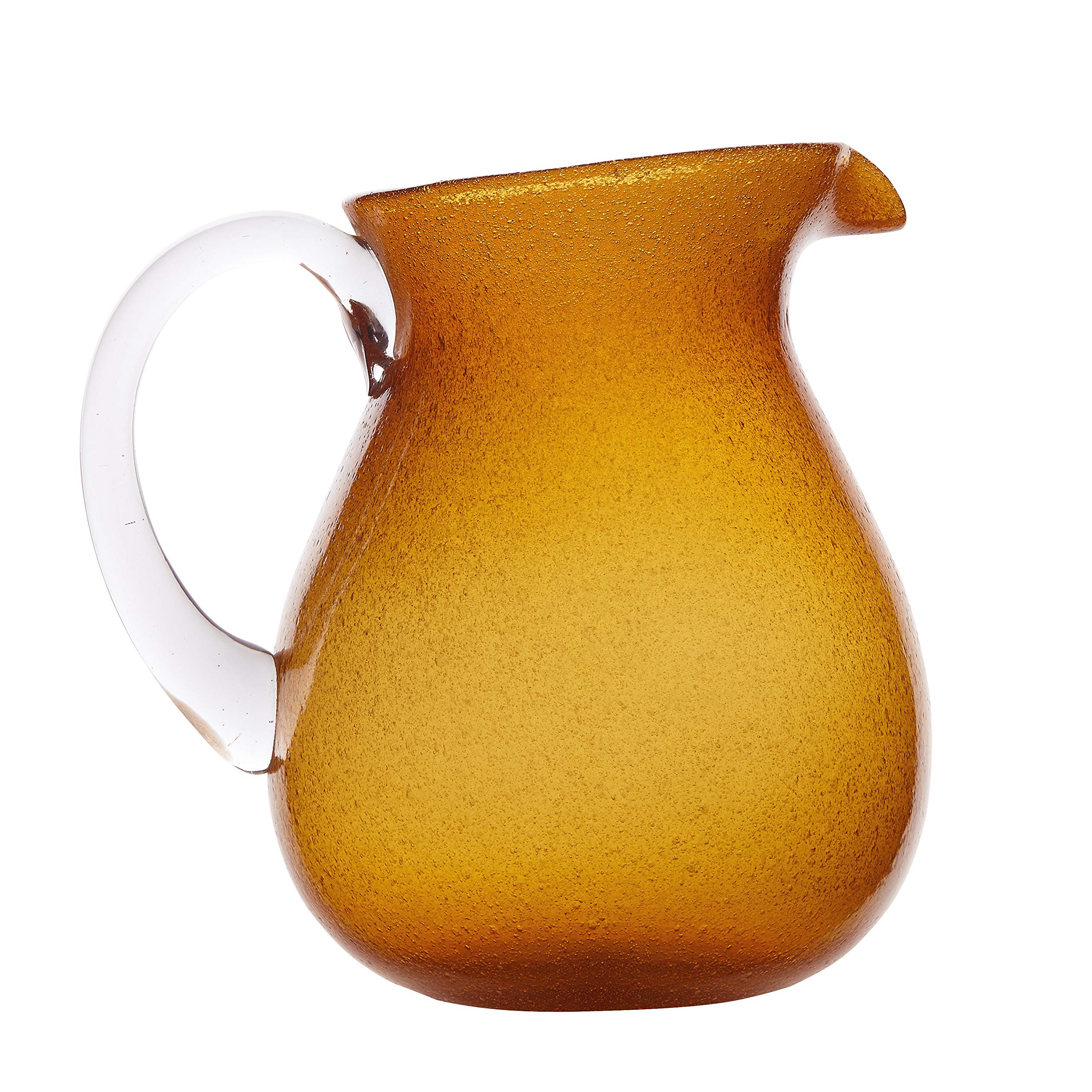 Caraffa in vetro con manico Memento Originale Ambra