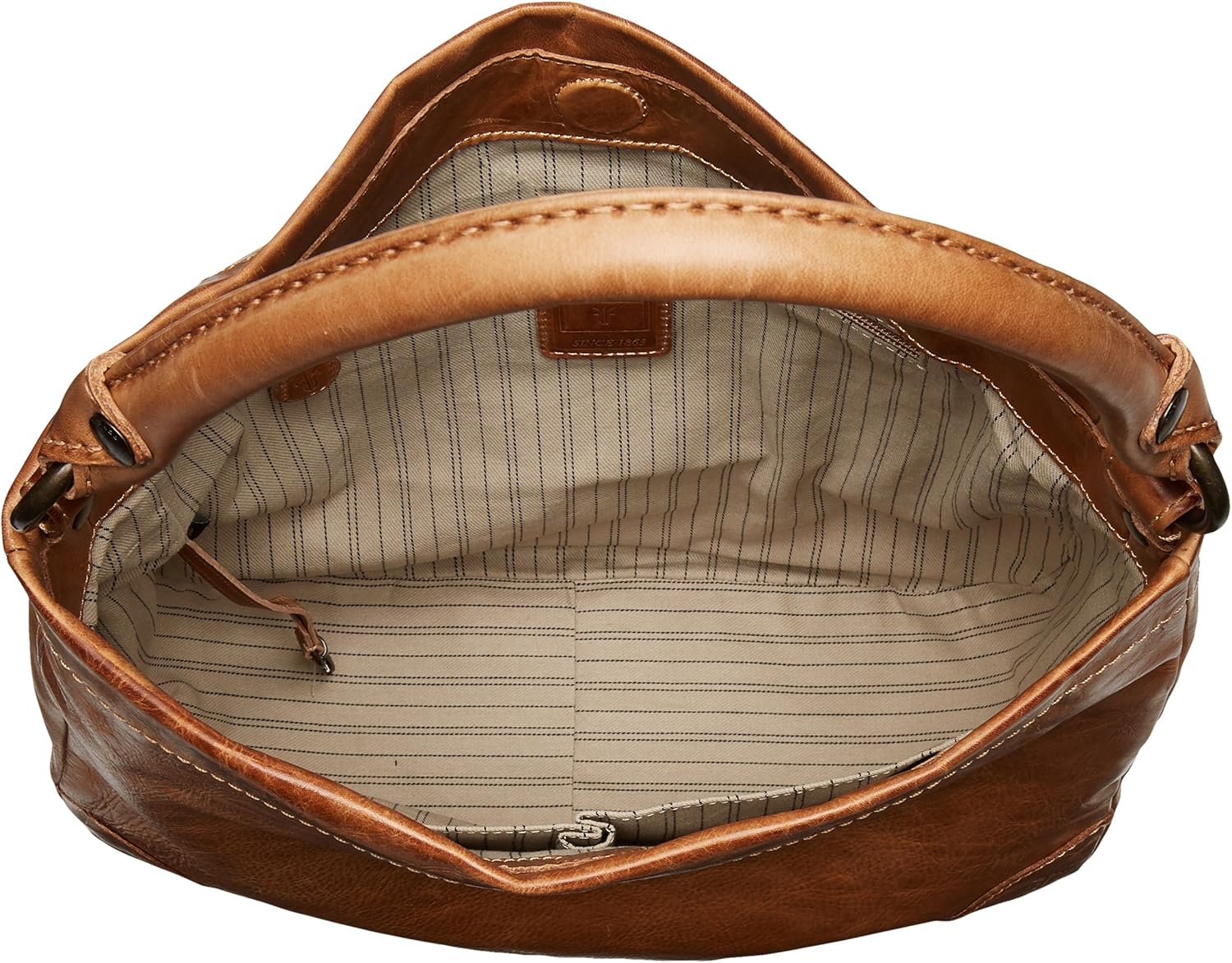 Frye Melissa Leather Hobo Beige