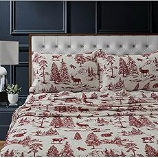 Tribeca Living 100% Cotton Flannel Sheet Set - 200 GSM, Deep Pocket, Ultra Soft & Cozy, Twin, Multicolored