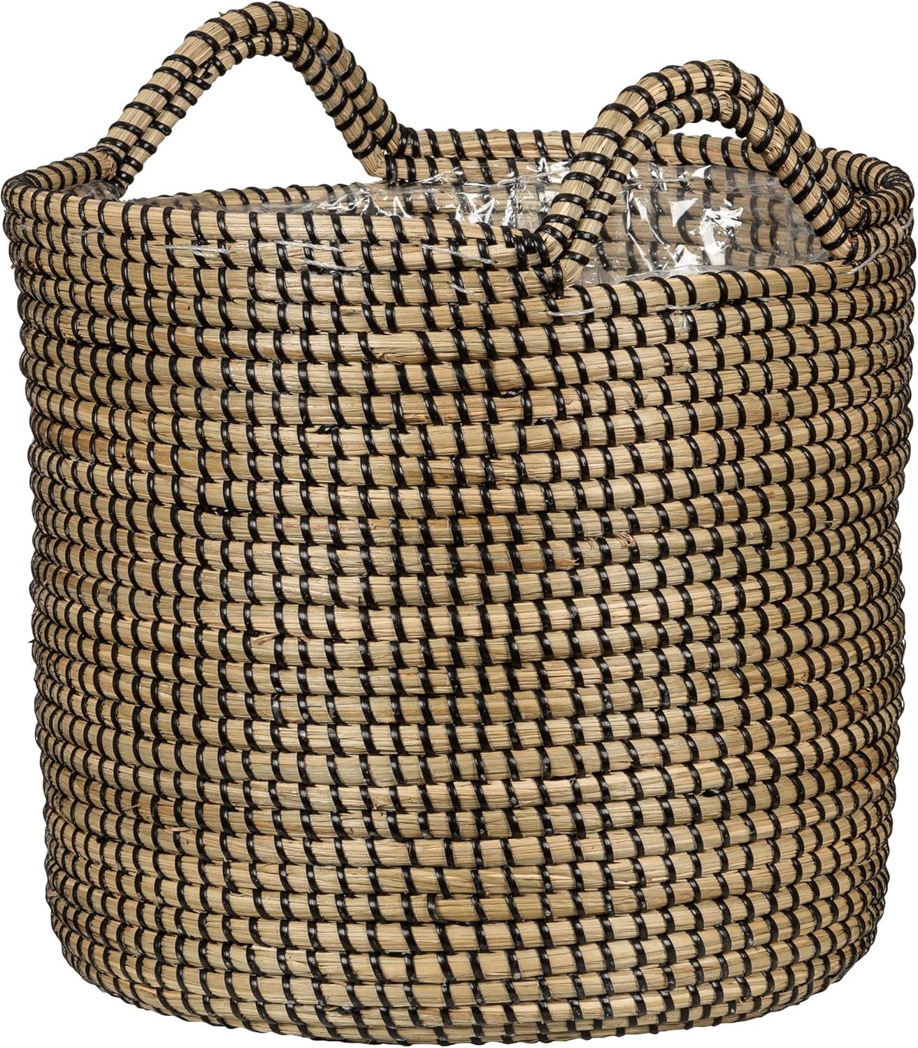 Scheurich Seagrass 26, Basket Planter/Basket Pot with Seagrass Handles, Colour: White, 26 cm Diameter, 23.5 cm High, 13.1 L Vol.