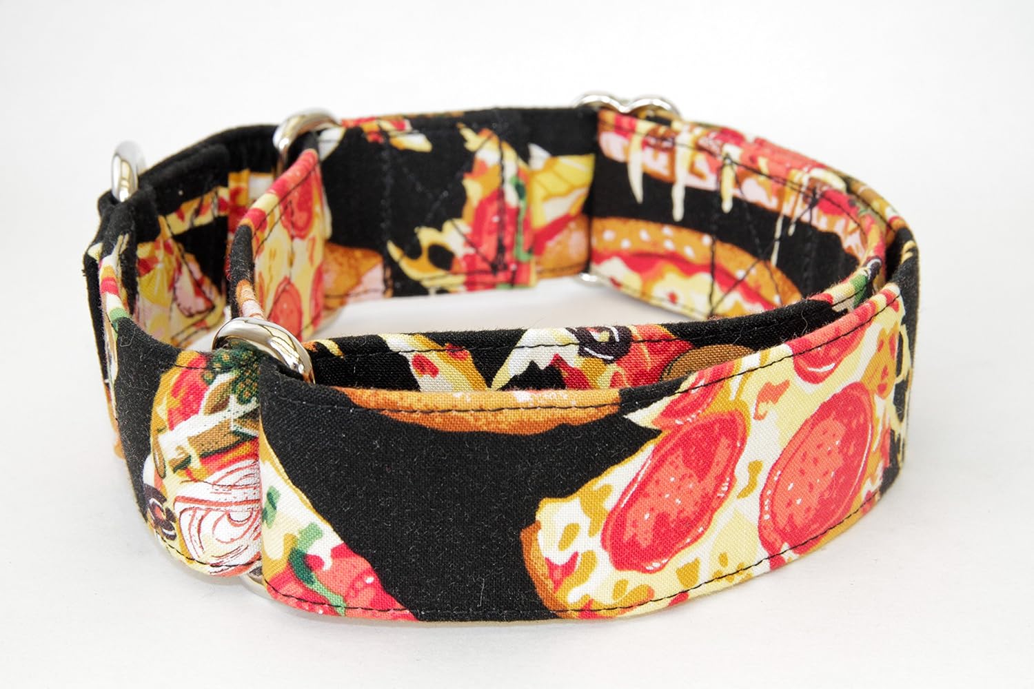 Pizza Dog Collar (Buckle, XL 2")