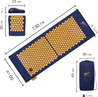 Fitem XL Akupresszúrás Matrac Párnával - Hátfájás, Nyaki Fájdalom és Isiász Enyhítésére - Relaxációs Masszázs Szőnyeg Alvászavar Csökkentésé 2