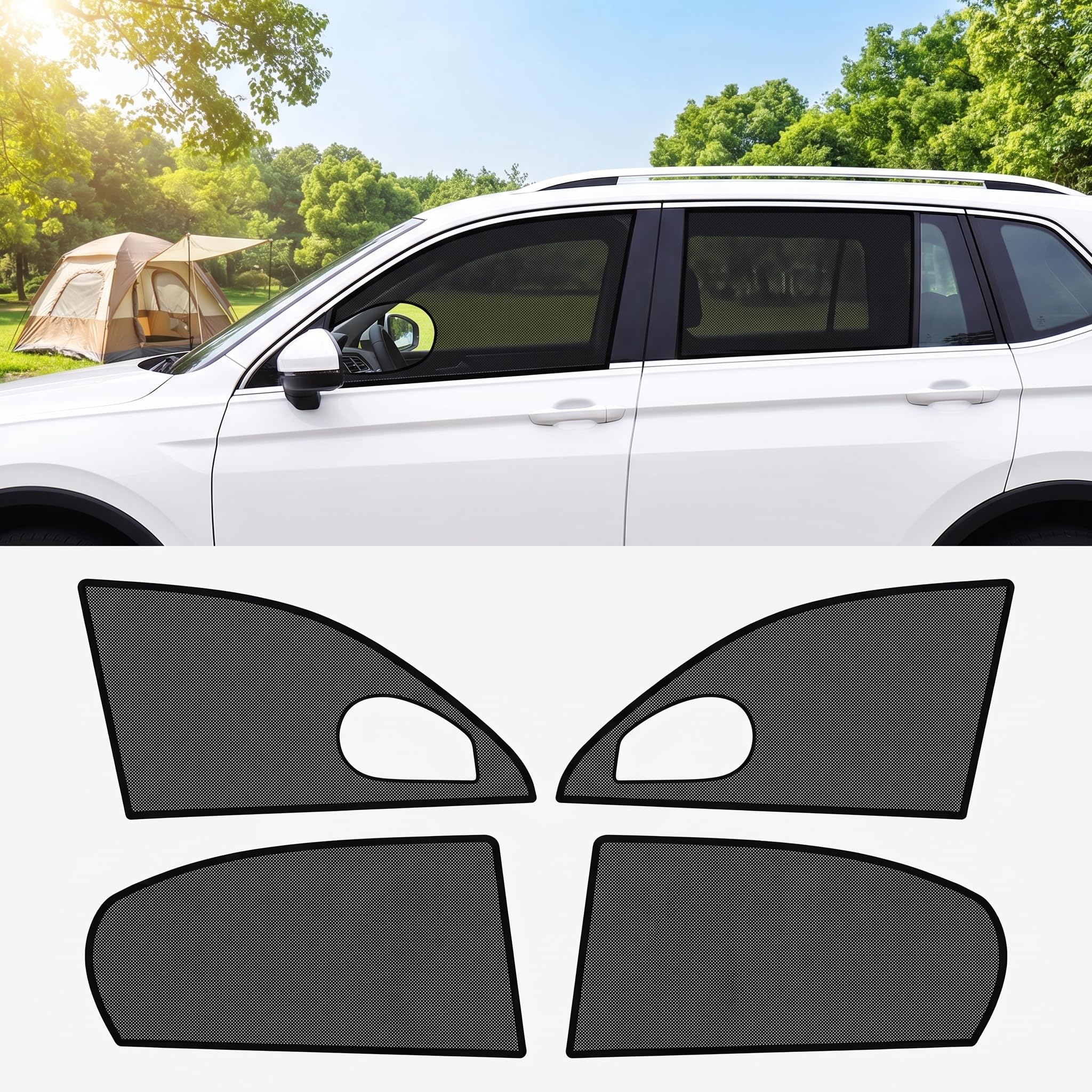 Photo 1 of nvojeaf 4 PCS Car Side Window Shades