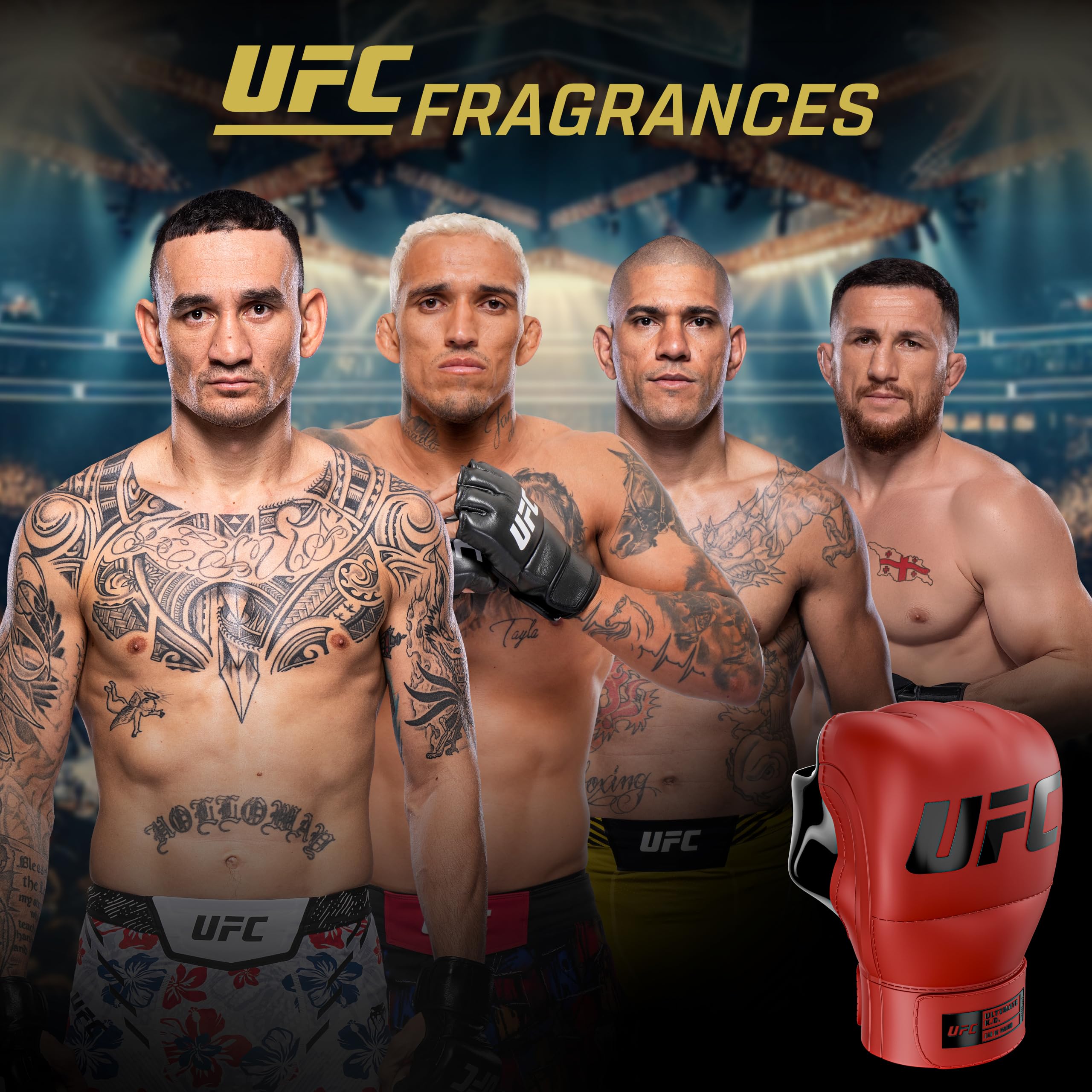 UFC Ultimate K.O. Perfumes Hombre 100ml | Eau de Parfum, Fragancia Ambarina, Aromática y Amaderada, Colonia Hombre