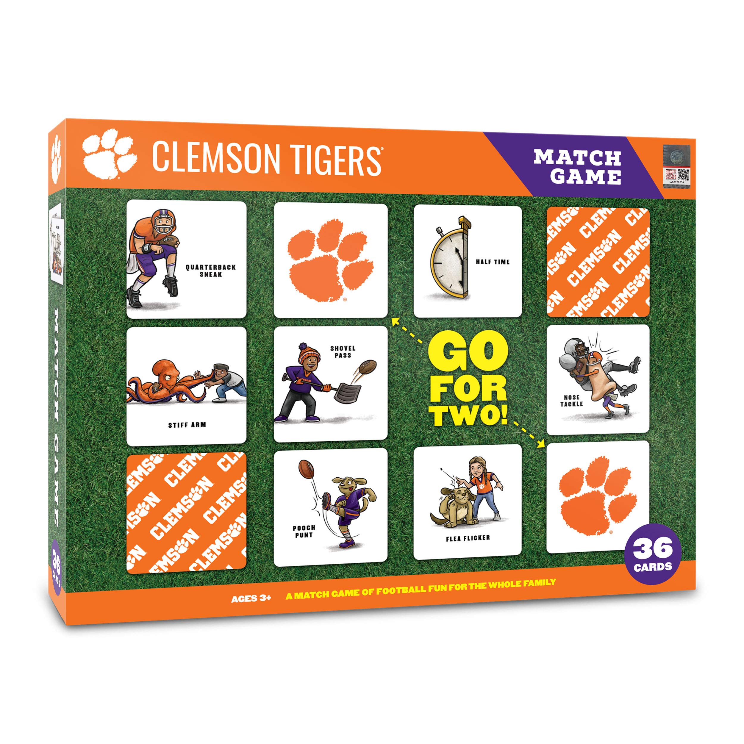 YouTheFan NCAA Officially-Licensed Memory Match Game - Humorous, Team-Specific, Original Hand-Drawn Artwork, Fun for the Whole Family, for Fans Young and Old