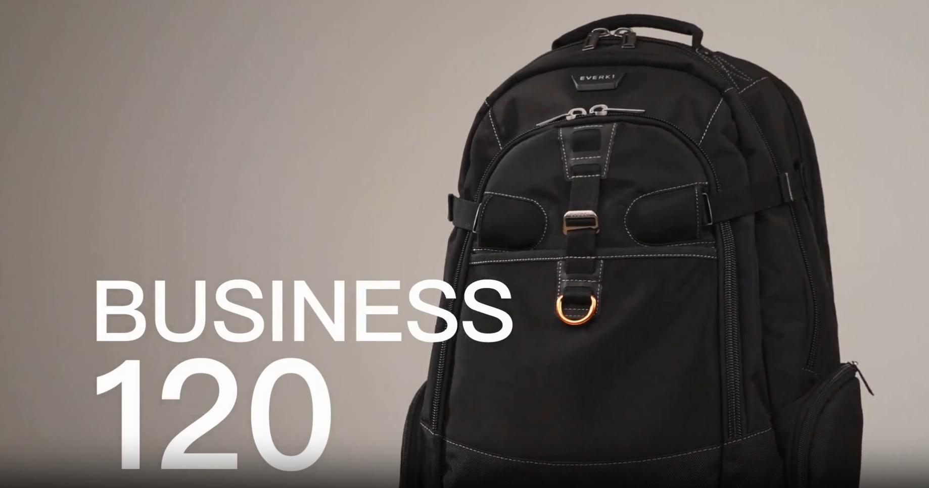 EVERKI Atlas Business Backpack with Laptop Compartment, Black - 32 Liters | Polyester, Durable, Adjustable Padded Pockets, Business, Travel