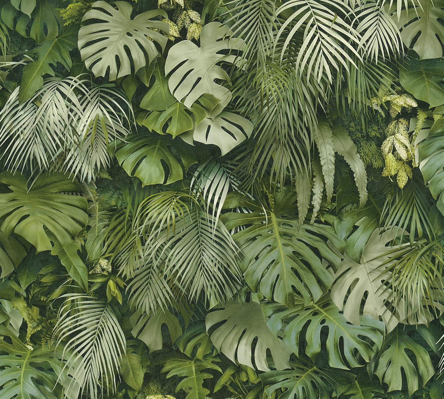 A.S. Création Wallpaper Jungle Design - Green - Tropical Wallpaper 395.99in x 20.87in Made in Germany - 372802