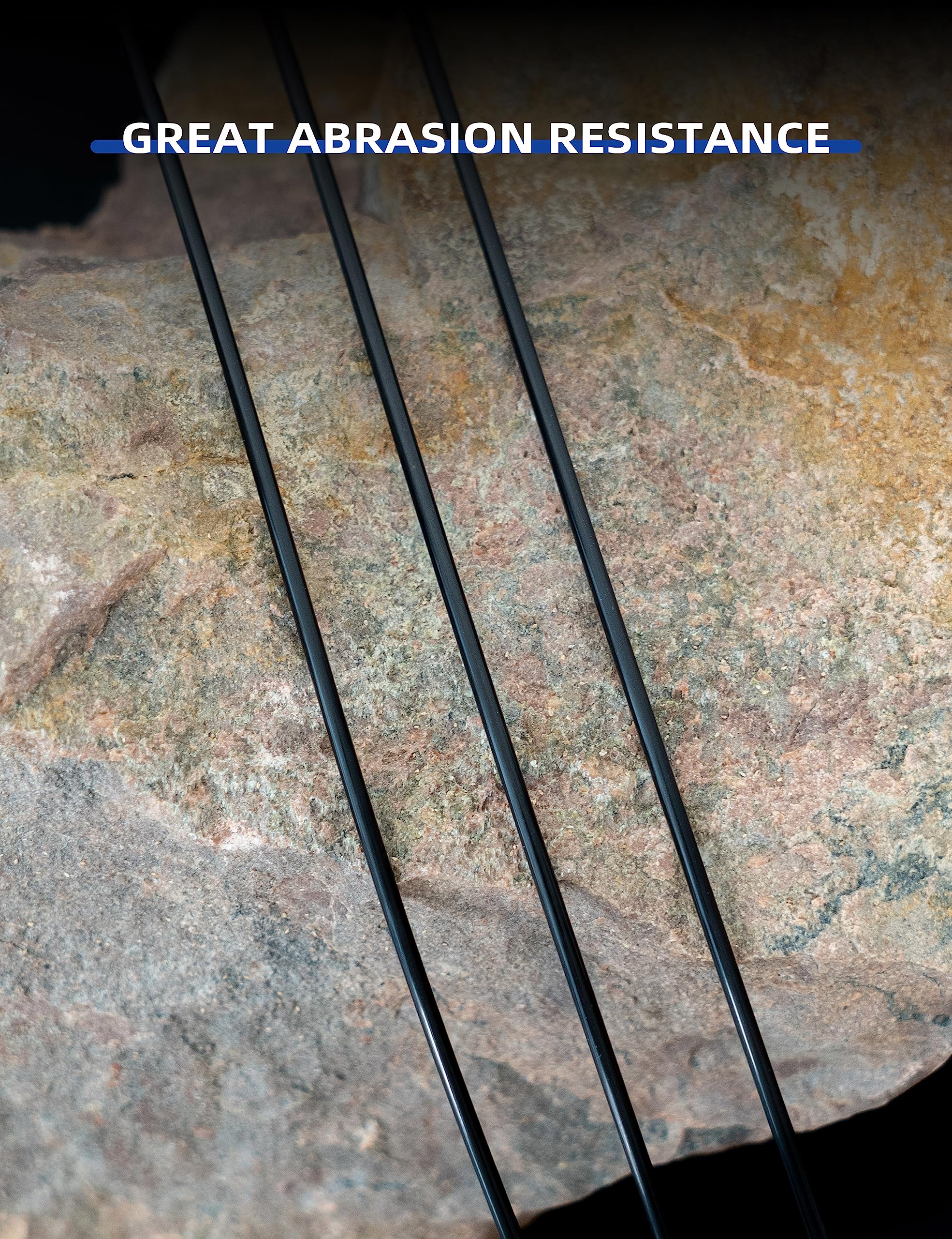 BLUEWING 50/100yd Outrigger Line Rigging Kit Mono with 20pcs/40pcs Aluminum Sleeve Crimps and 1.9mm 400LB Test Monofilament Fishing