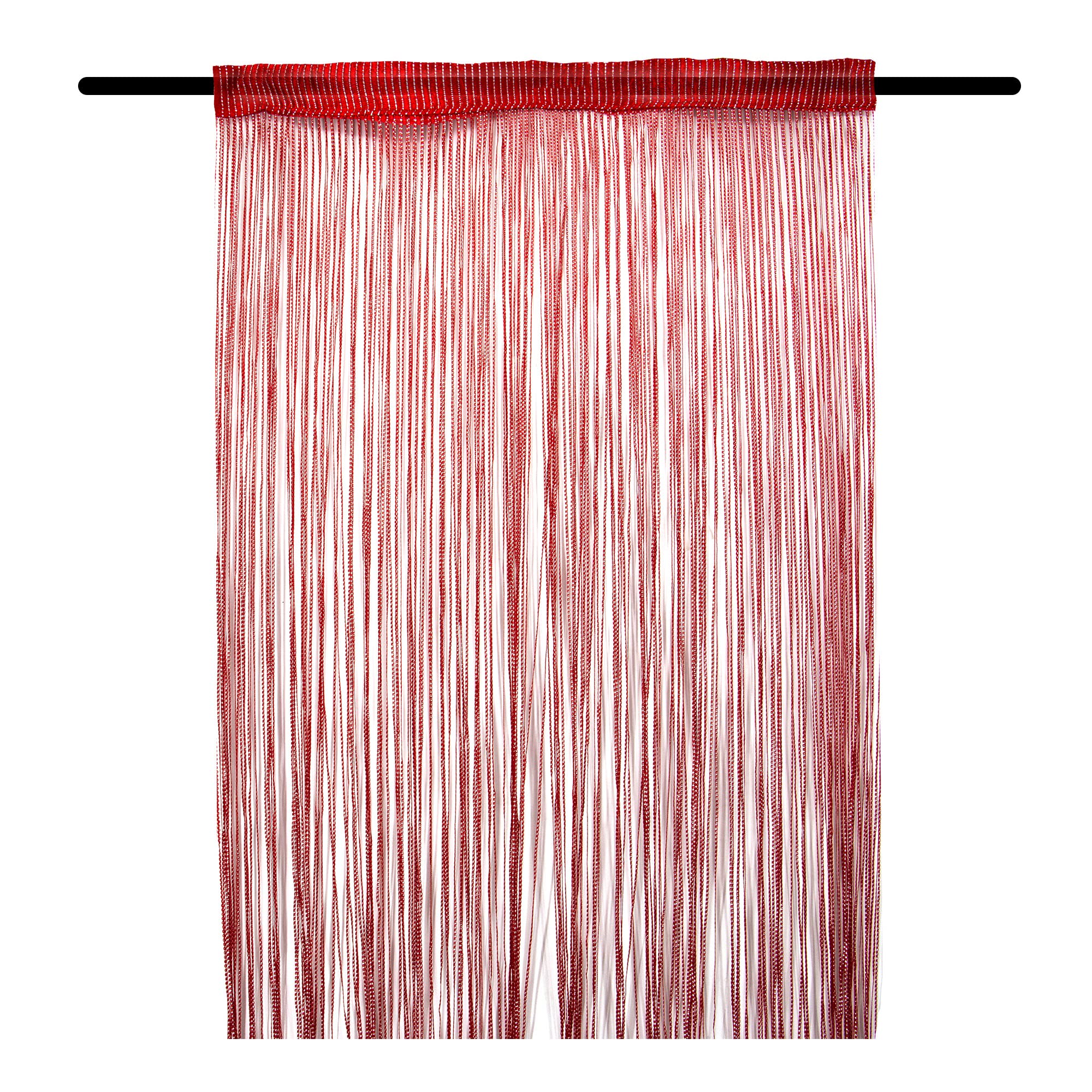 Time to Sparkle 200cm*90cm Doorway String Curtain Door Curtains,Bedroom Decor Kitchen Closet Living Room Fringe Hallway Tassel Screen Room Divider Hanging for Wedding Party -Red