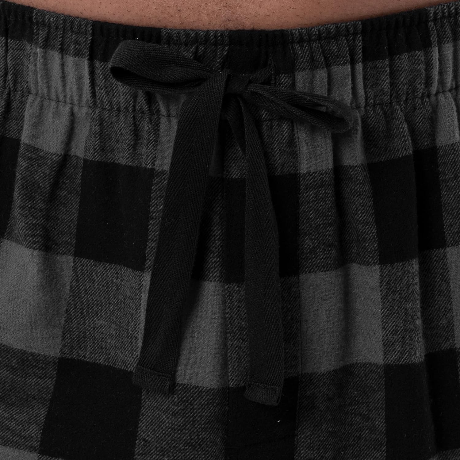 Wrangler mens Waffle Knit Top and Flannel Pajama Pant Pajama Sleep Set - Image 6