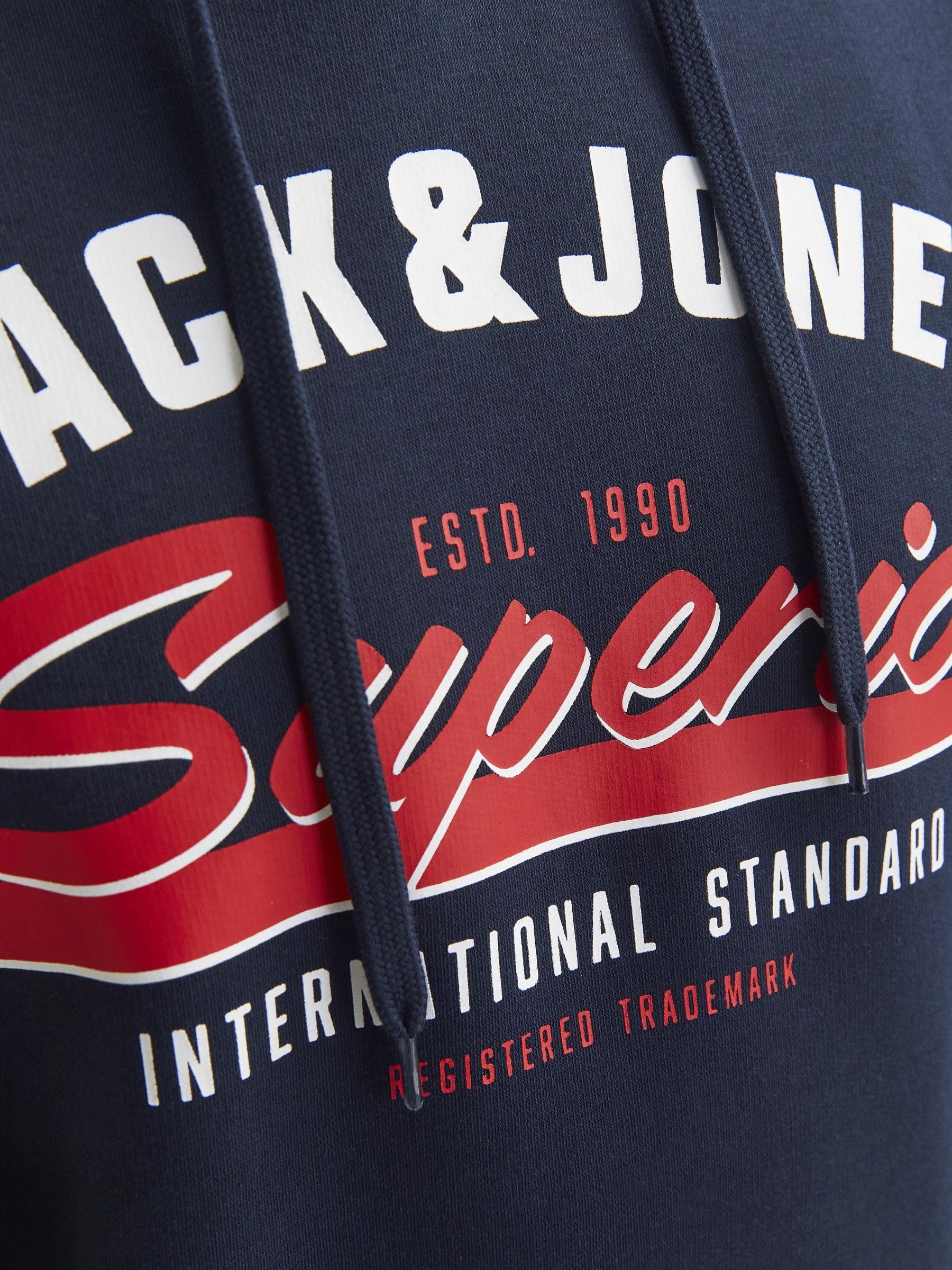Jack & Jones Jjelogo Noos Sweat À Capuche À 2 Col 24/25 Sweatshirt à Capuche Homme (Lot de 1)