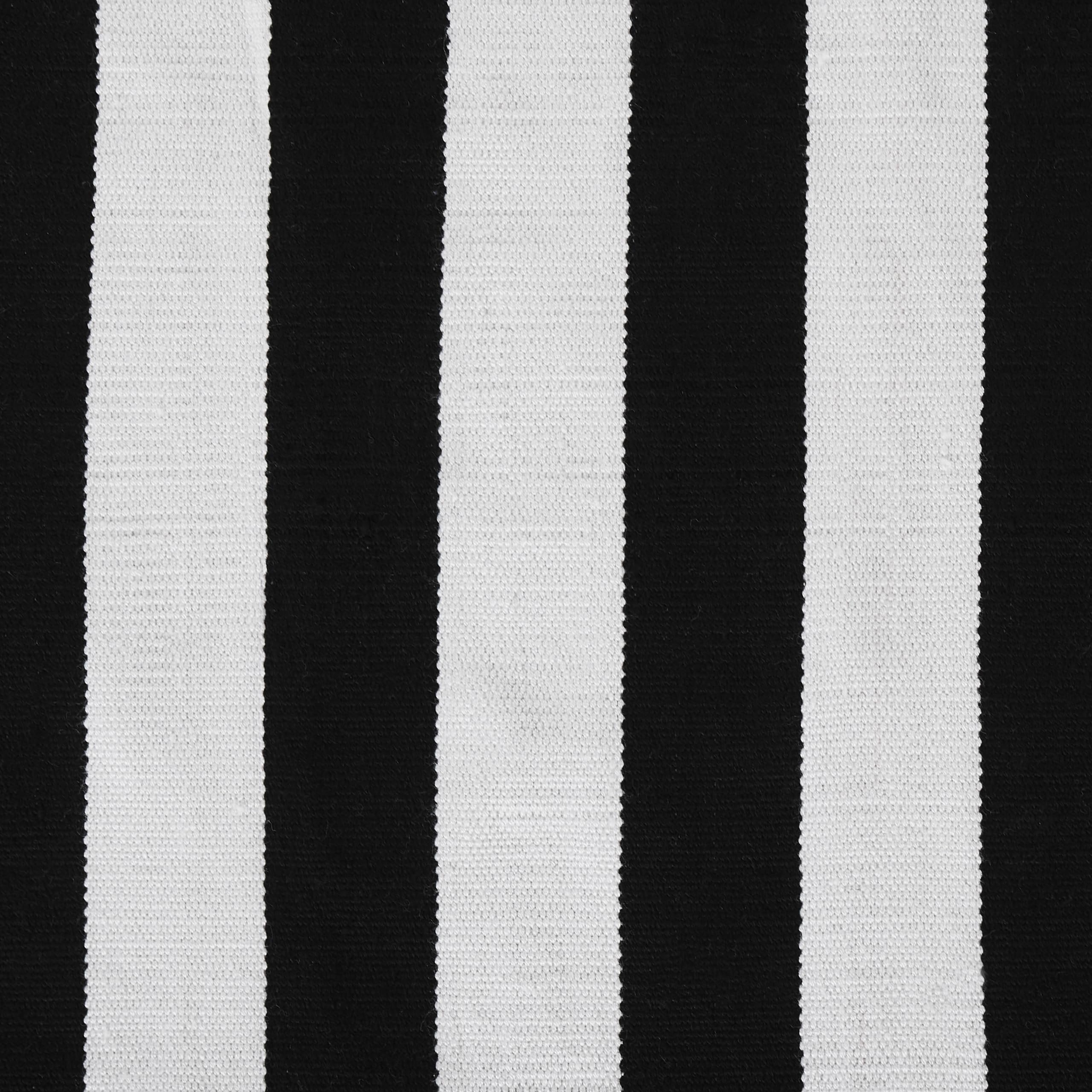 Terasseteppich Balkonteppich mit schwarz-weißen Streifen 80 x 150 cm Tavas