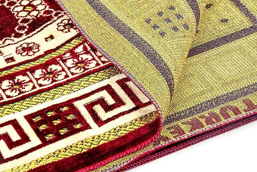 Miniatura 4 de Alfombra de oración musulmana de terciopelo de lujo con cuentas de oración  Janamaz  Sajadah  Alfombra de oración islámica suave  Regalos islámicos