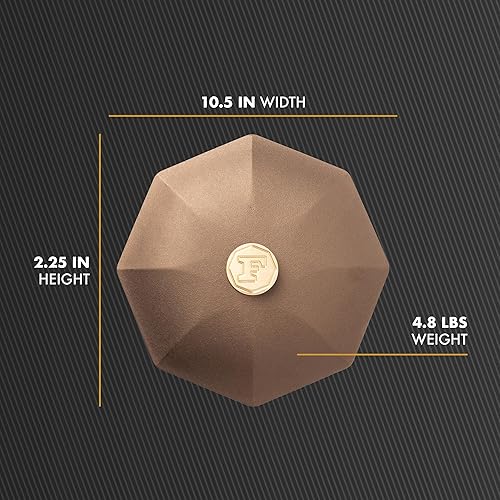 Miniatura 2 de FINEX Tapa de sartén de hierro fundido de 10 pulgadas con mango de latón, reliquia moderna, hecha a mano en los Estados Unidos, pre-sazonada con