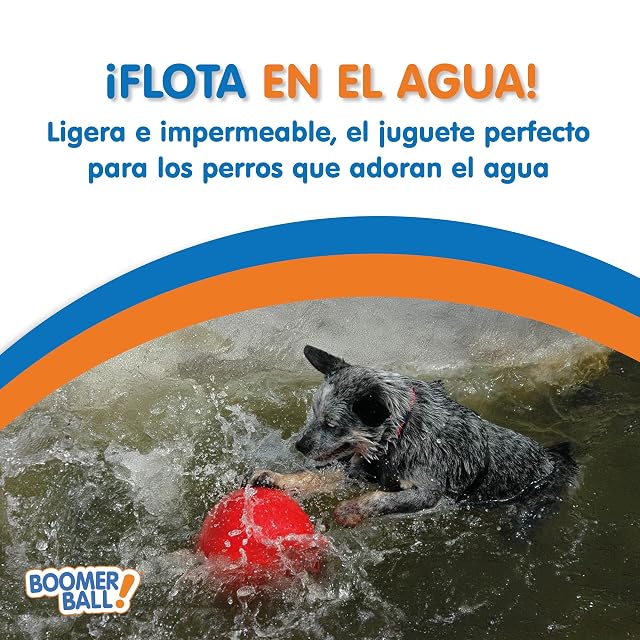 Foto 5 de 8 de Boomer Ball Pelota para Perros Tamaño 150 mm - Rojo/Azul