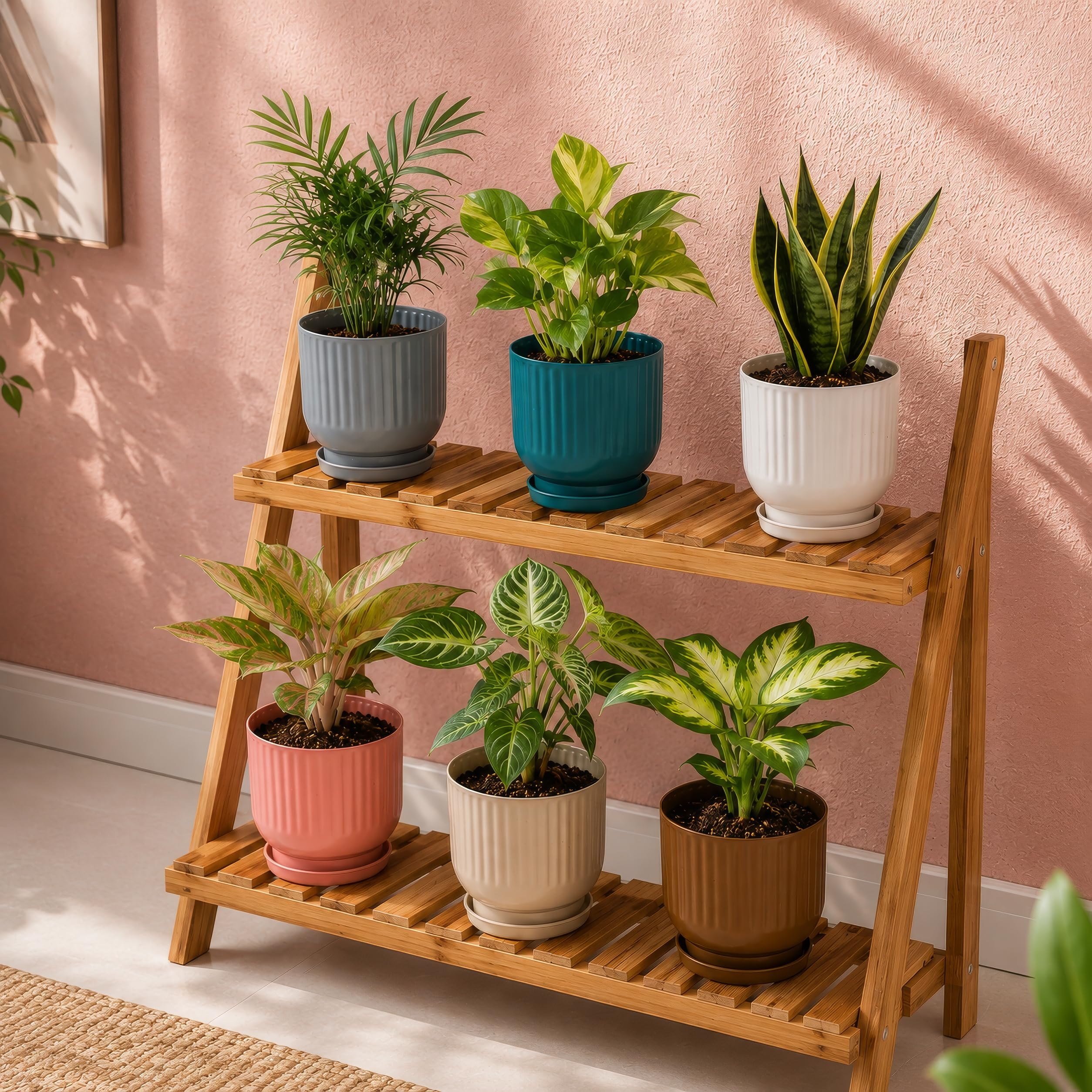 Leawall Plastic Flower Pots - Multicolor, FREE SHIPPING -4