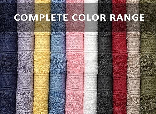 Miniatura 2 de ZUPERIA Toallas clásicas multicolores grandes, 100% algodón (12 x 12 pulgadas, paquete de 24, surtido), de secado rápido, para baño, piscina,