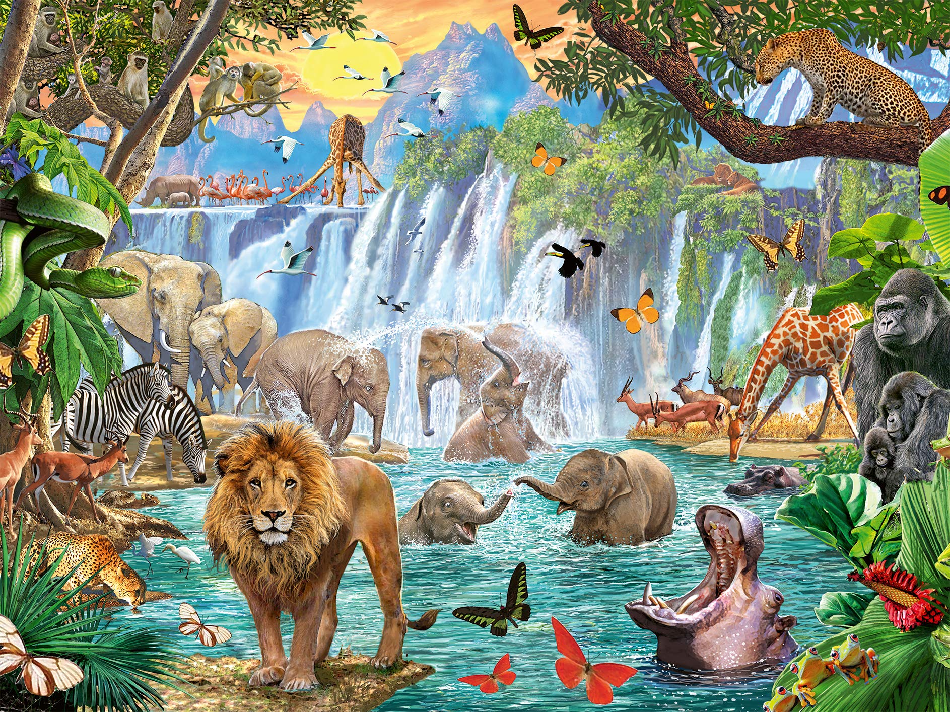 Ravensburger Wasserfall Safari Puzzle 1500 Teile für Erwachsene und Kinder ab 12 Jahren