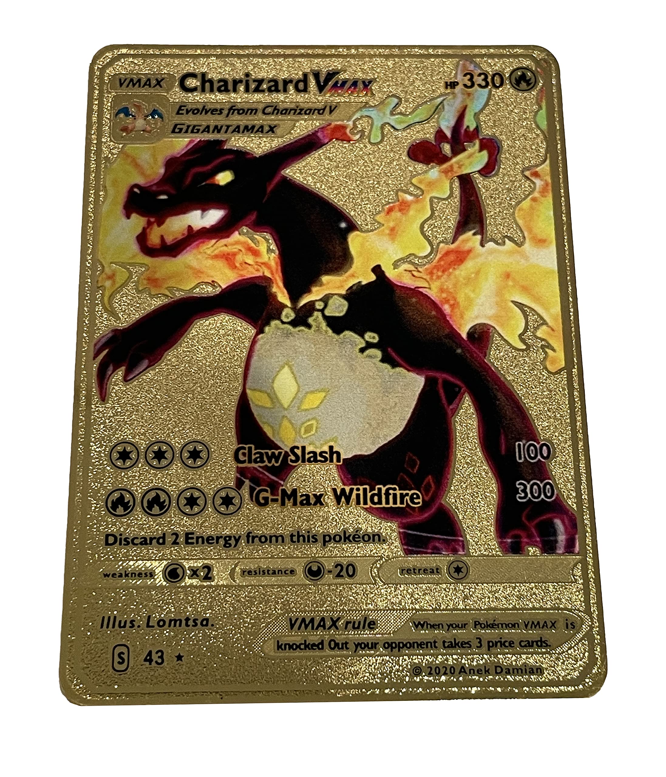 Buy Charizard VMAX Black Pok mon Gold Card Collector s Rare Shiny 