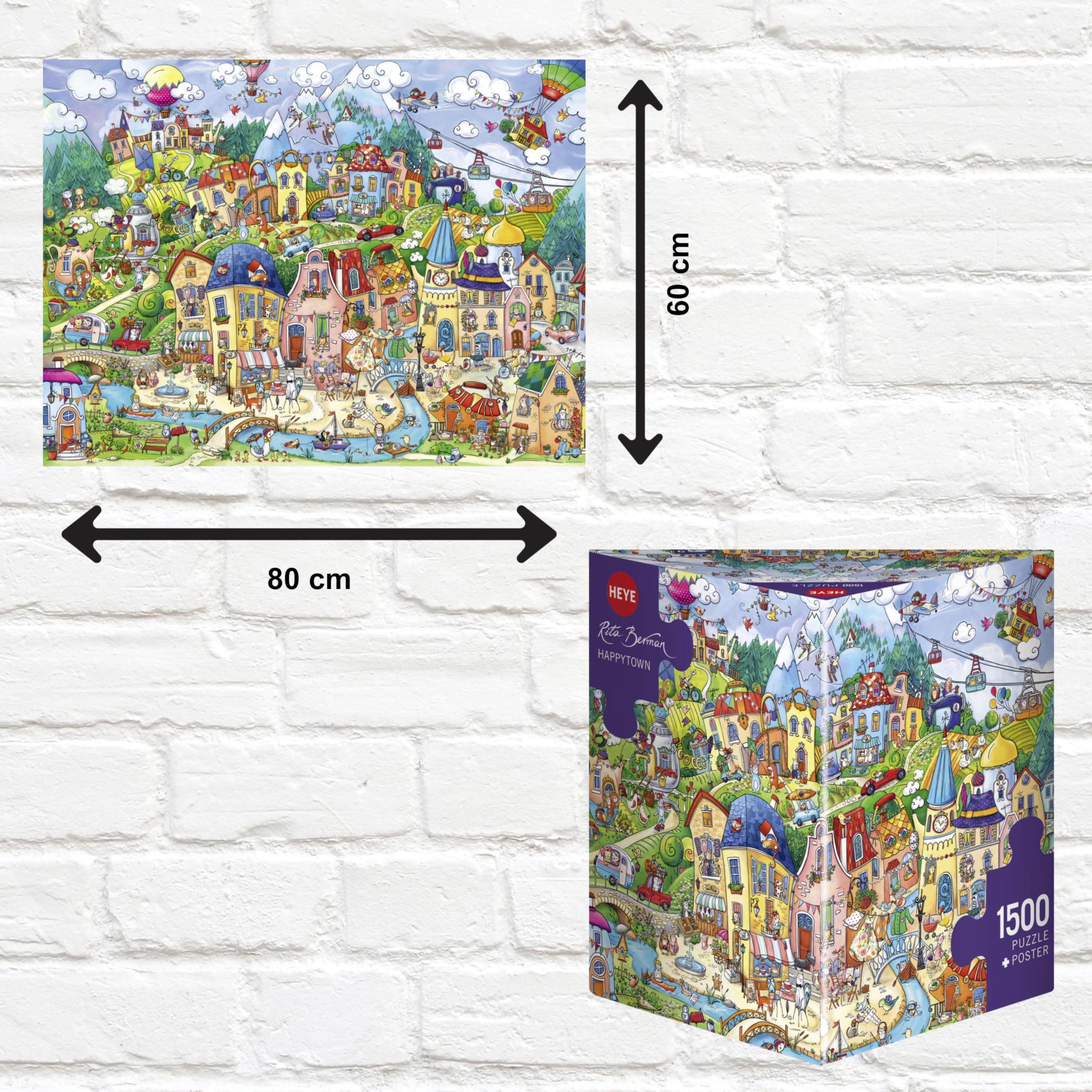 Amazon.com: Heye Happytown Berman Triangular Puzzles (1500-Piece